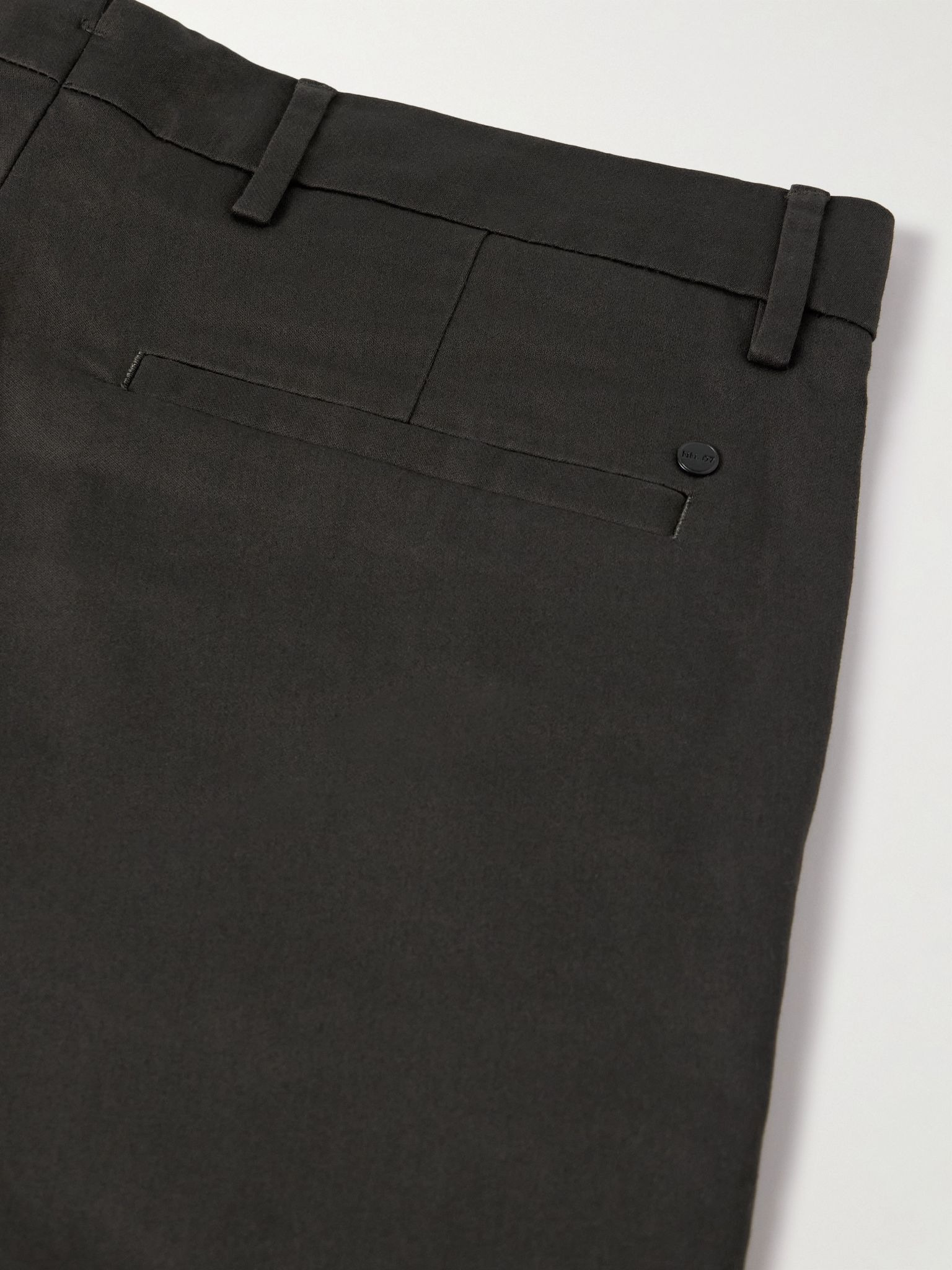 Theo 1420 Tapered Organic Cotton-Blend Twill Chinos Army green - 5