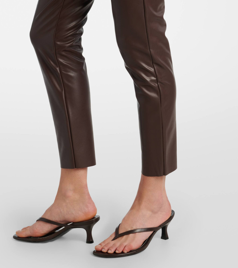 High-rise faux leather leggings 5