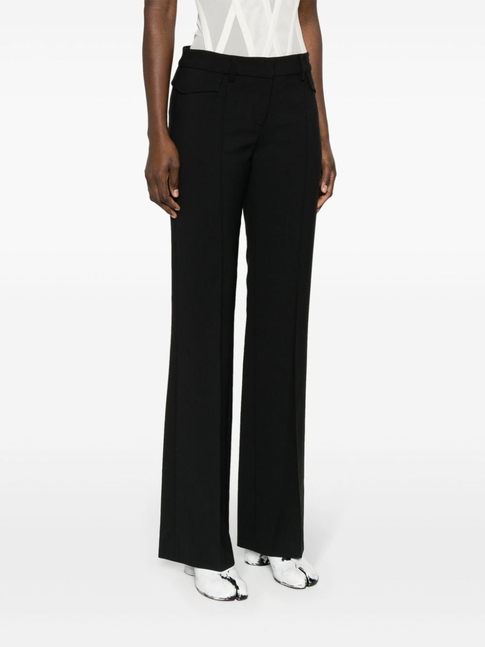 low-waist wide-leg trousers - 3