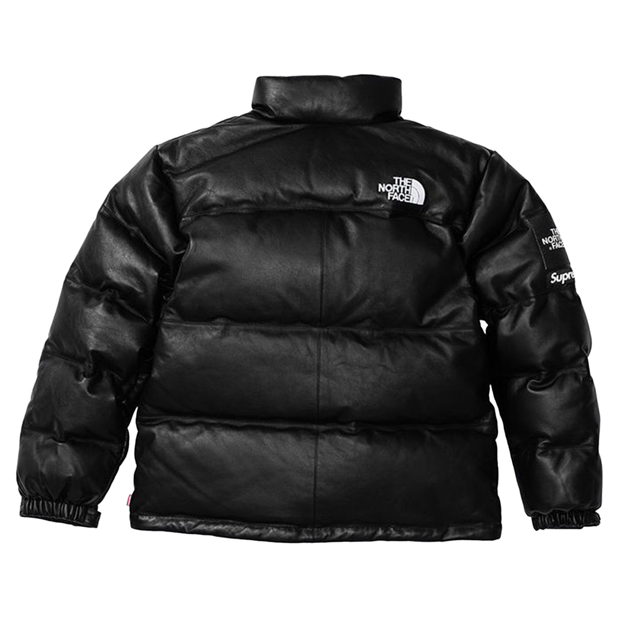 Supreme x The North Face Leather Nuptse Jacket 'Black' - 2