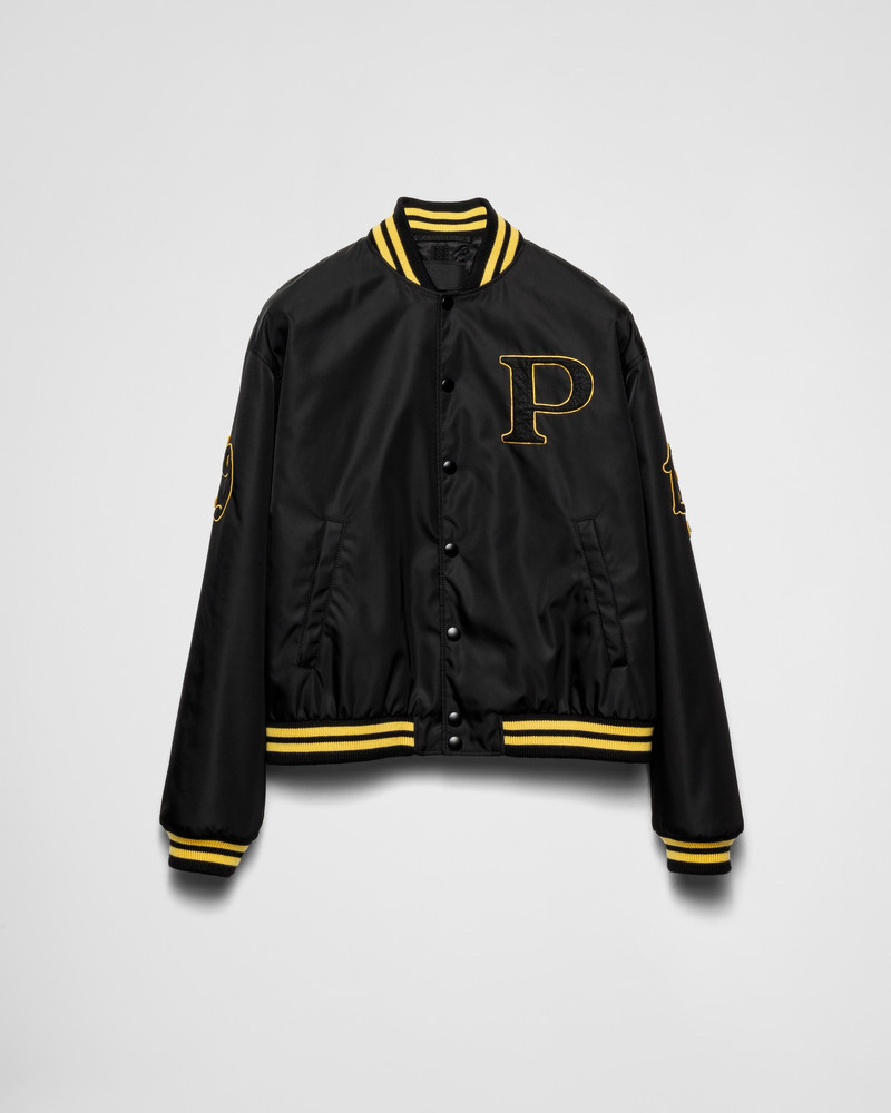 Prada Re-Nylon bomber jacket with patch - SGC725_1WQ8_F0002_S_OOO