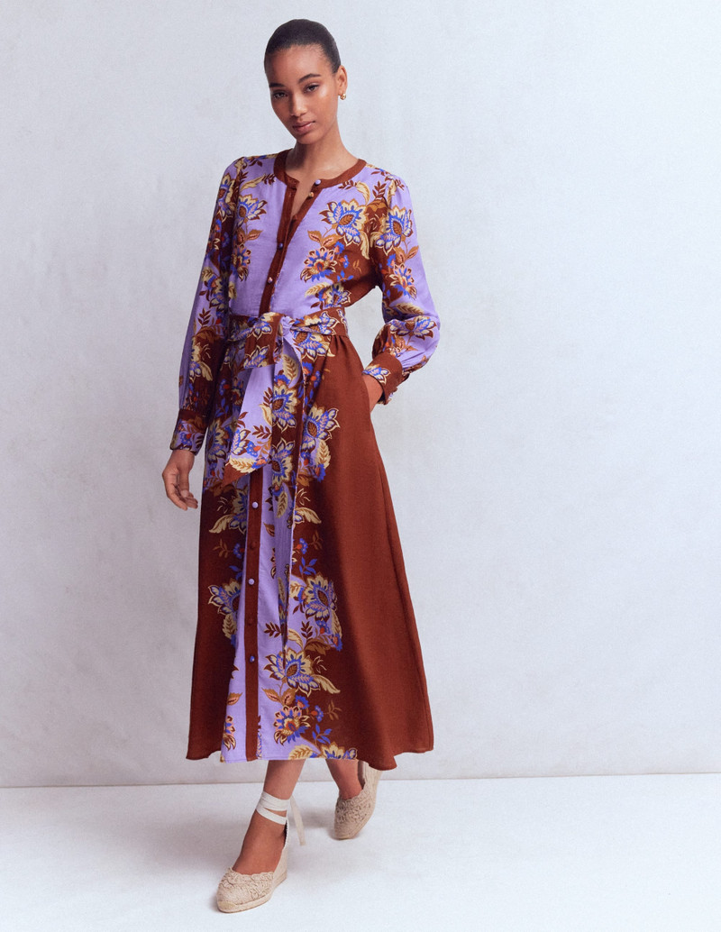 Blouson Sleeve Occasion Dress-Multi Super Bloom 6
