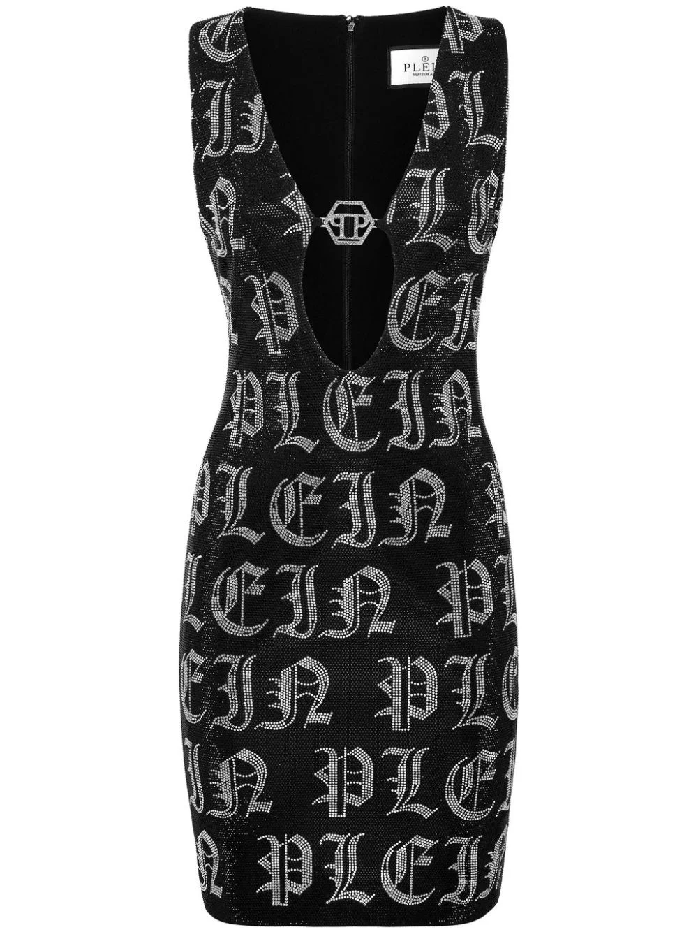 Gothic Plein rhinestone-embellished minidress - 1