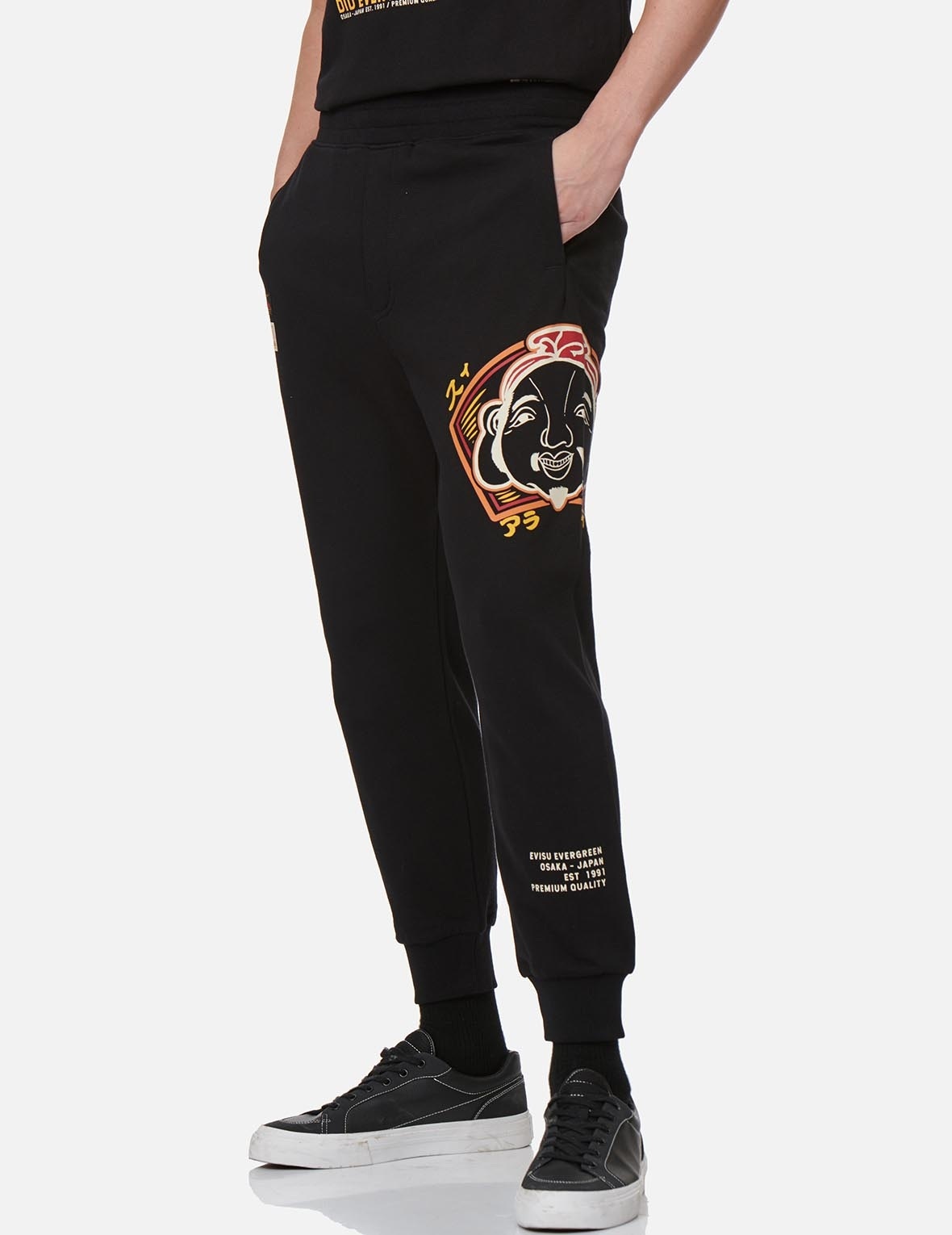COLOR-BLOCKING GODHEAD PRINT SWEATPANTS - 3