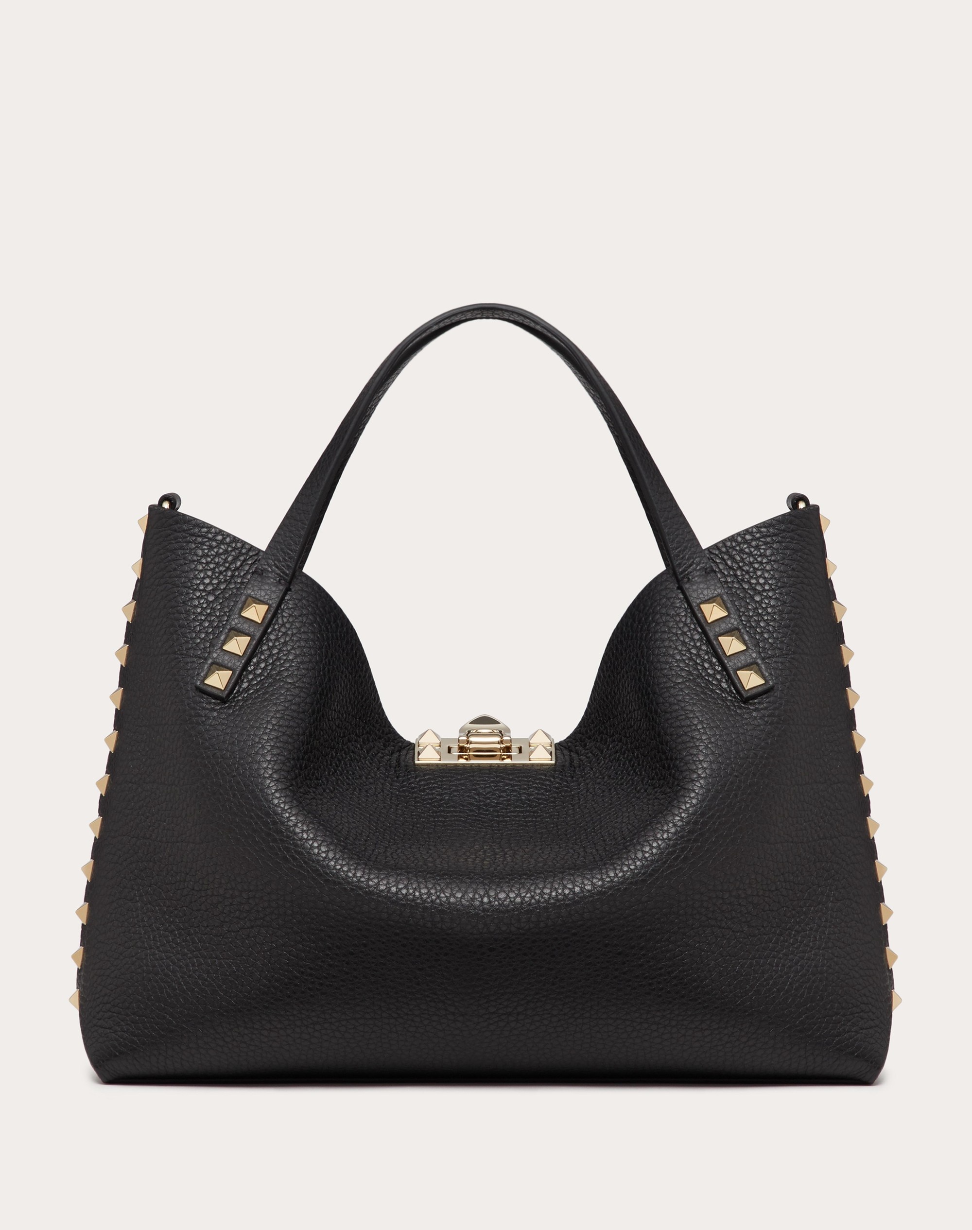VALENTINO GARAVANI ROCKSTUD LARGE TOTE IN CALFSKIN - 3