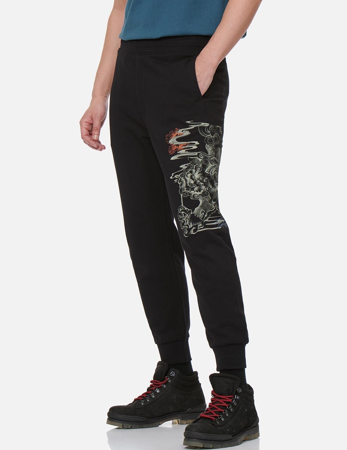 KOMAINU FRAME PRINT SWEATPANTS - 3