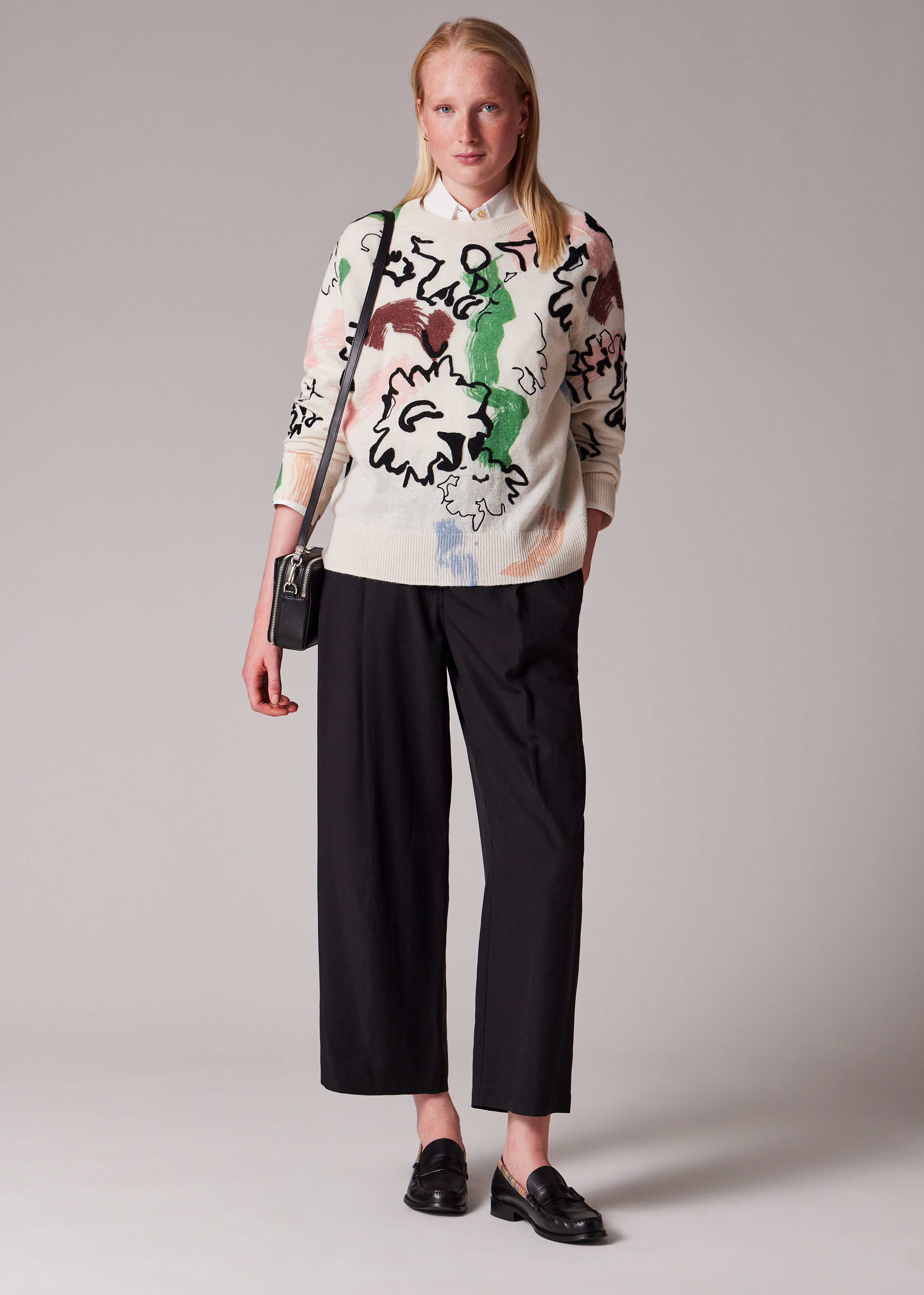 Women's Alpaca Wool-Blend 'Painters' Sweater - 3