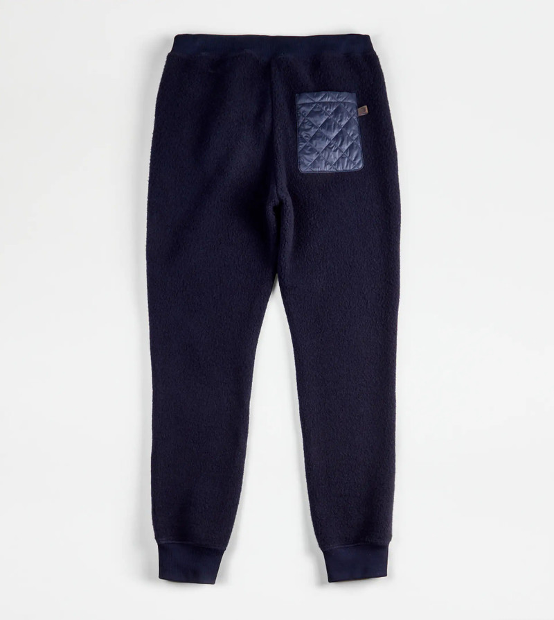 CASHMERE BLEND TROUSERS - BLUE 8