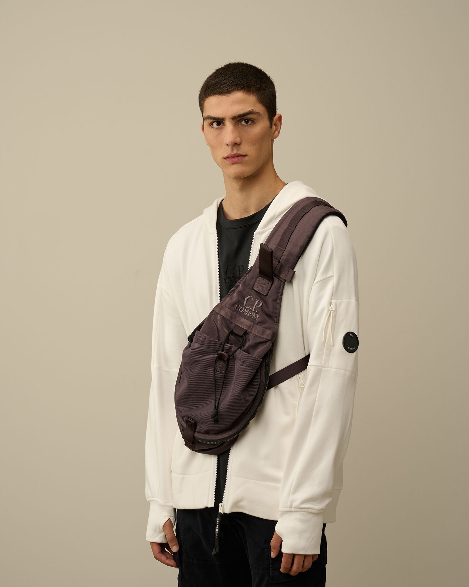 C.P. Company Nylon B Crossbody Mesh Rucksack | REVERSIBLE