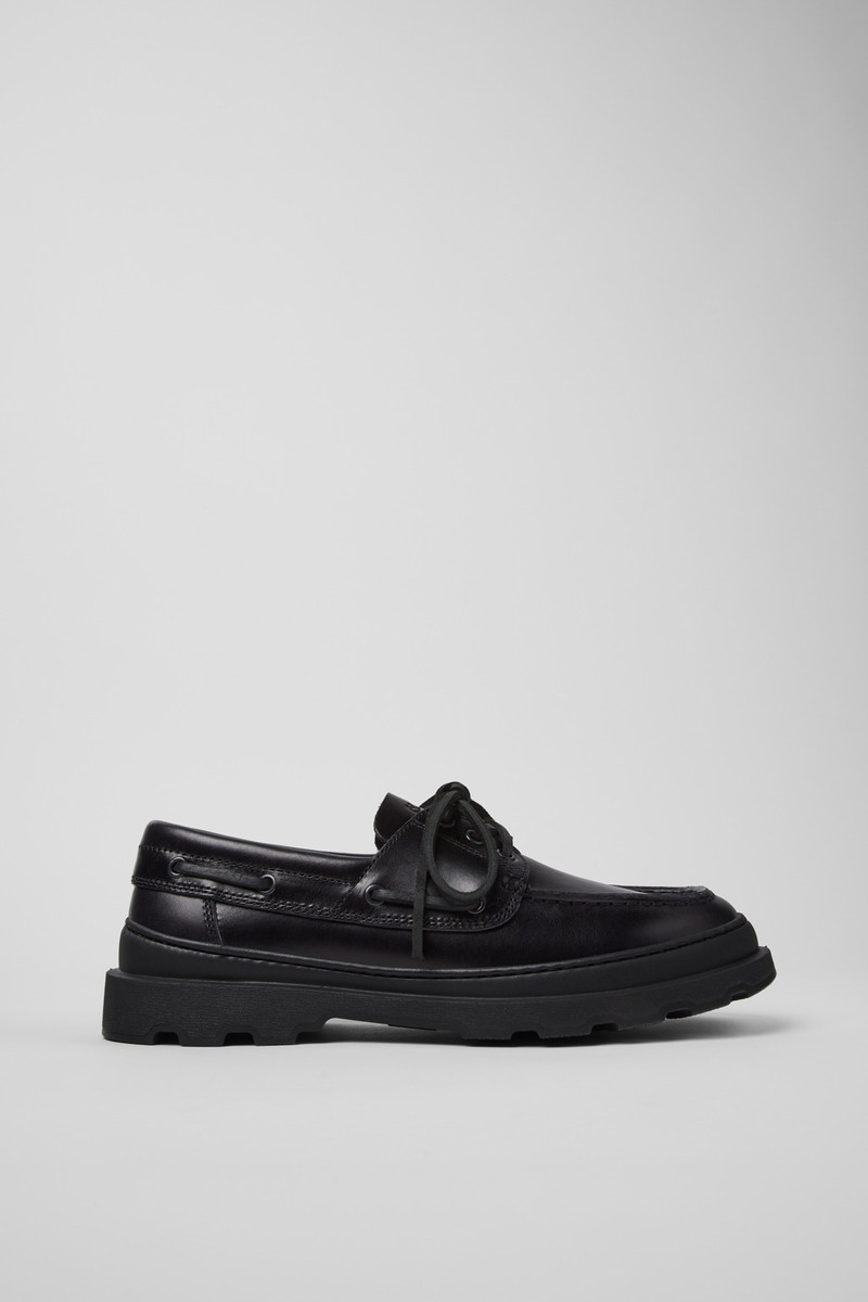 Black Leather Moccasins for Men. 1