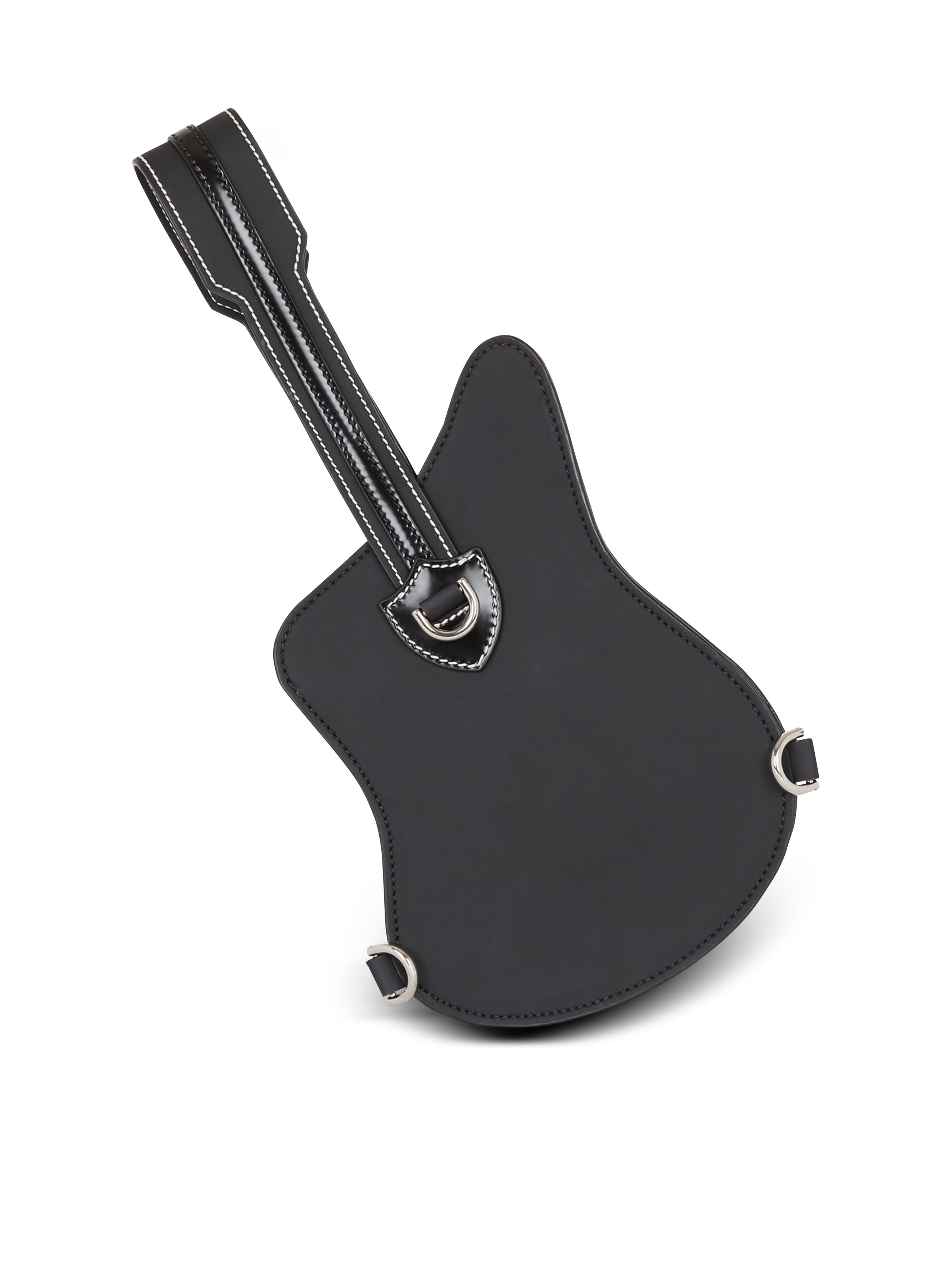 Guitar rubber-effect leather clutch - 4