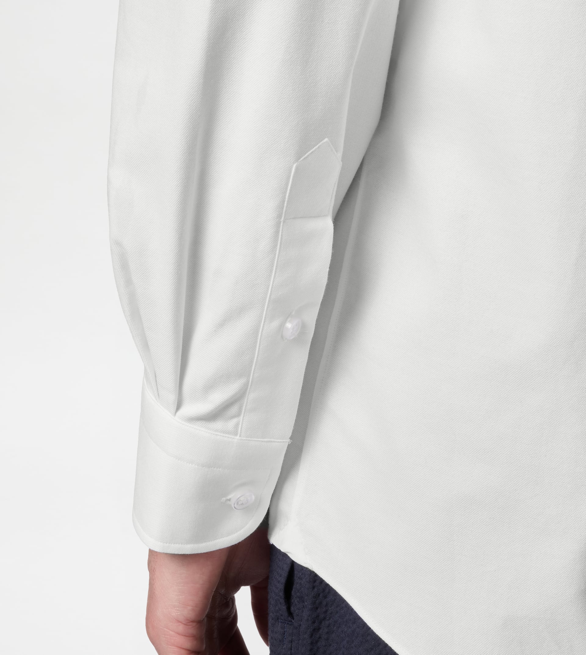 RELAXED FIT SHIRT IN OXFORD - WHITE - 5