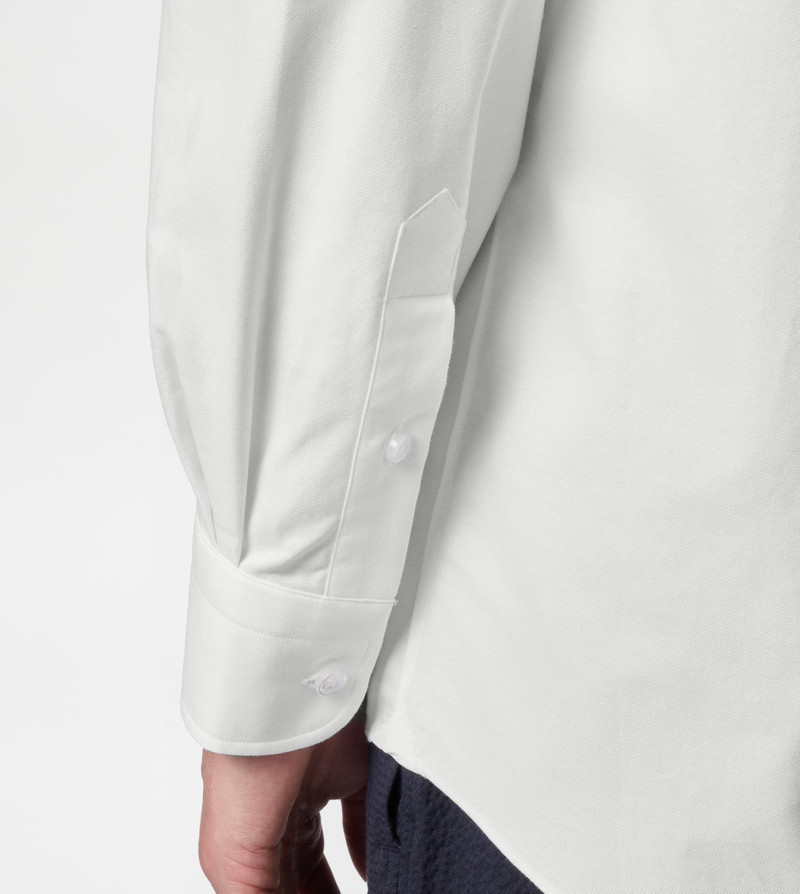 RELAXED FIT SHIRT IN OXFORD - WHITE 5