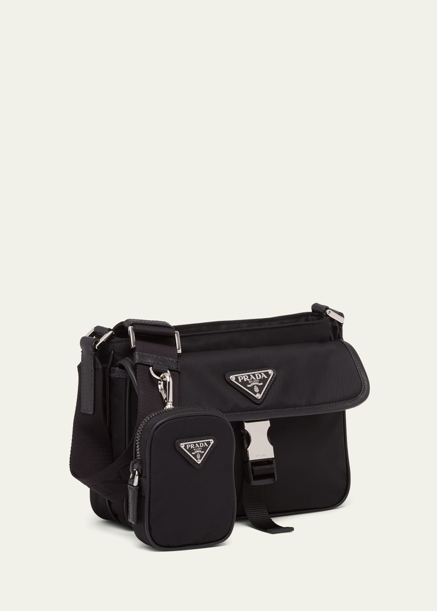 Men's Nylon Crossbody Bag - 3