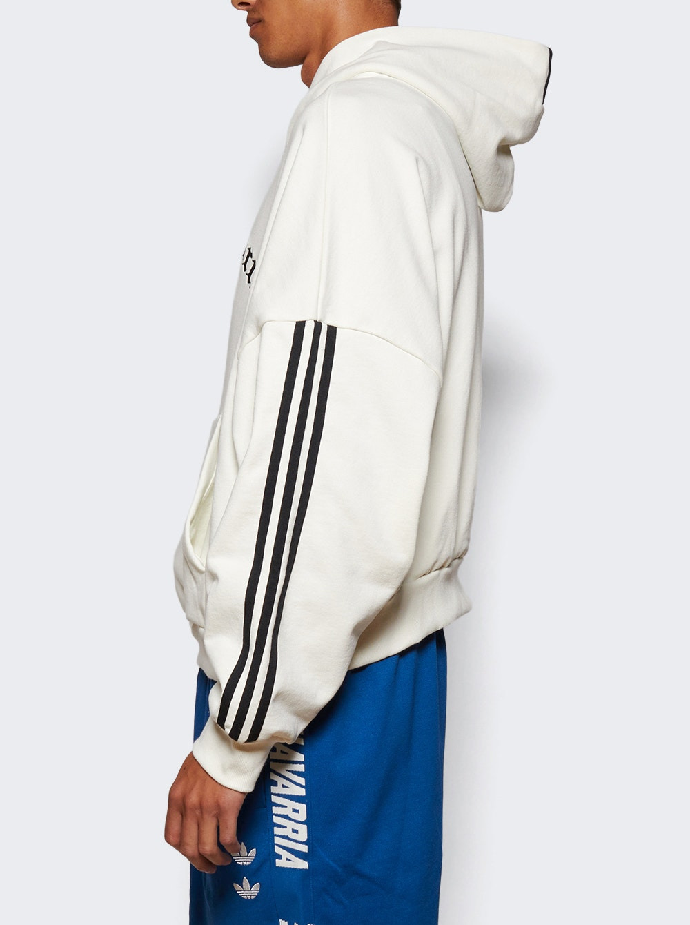 X Willy Chavarria Trefoil Hoodie Off White - 3