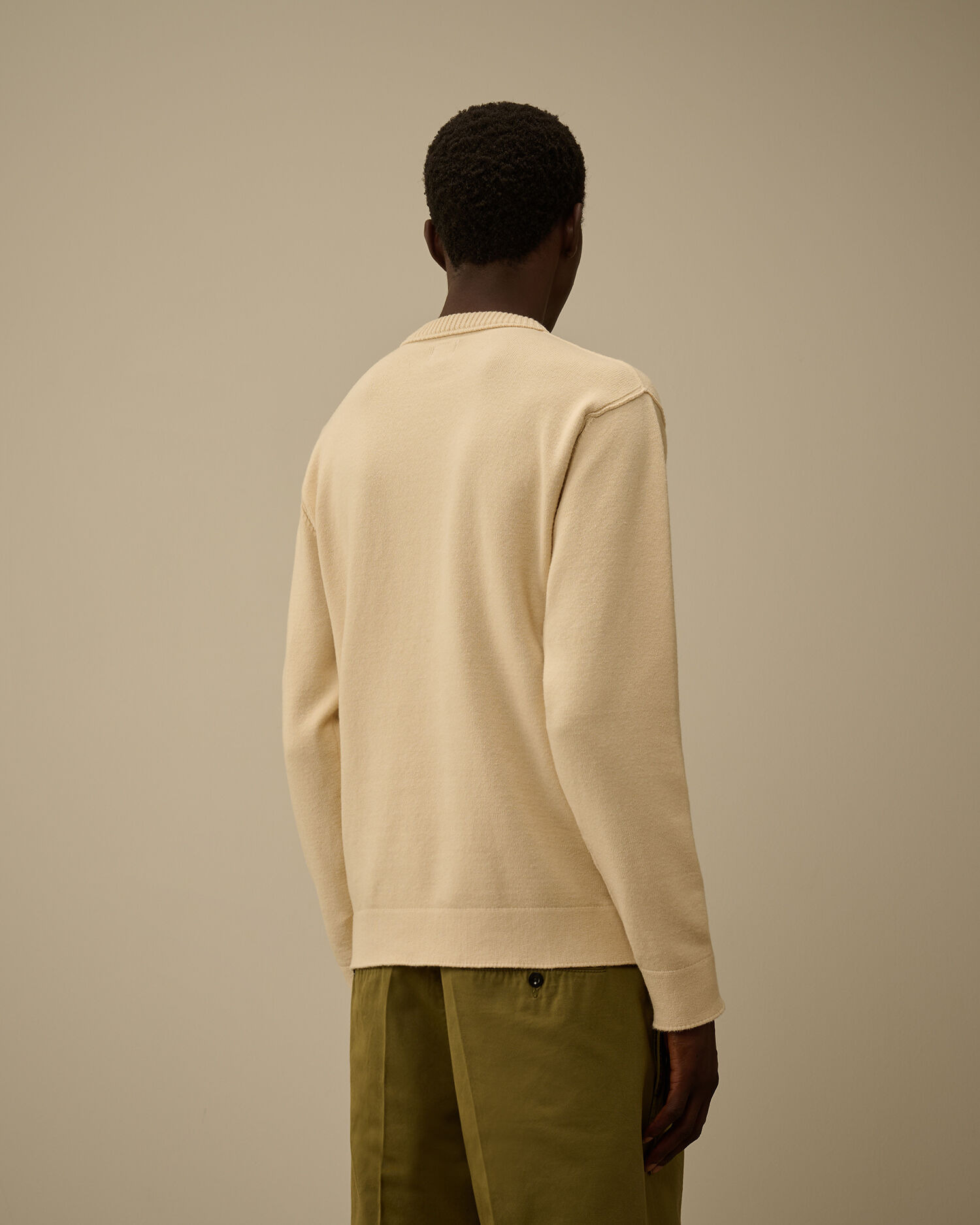 Soft Cotton Stretch Crewneck Sweater - 4
