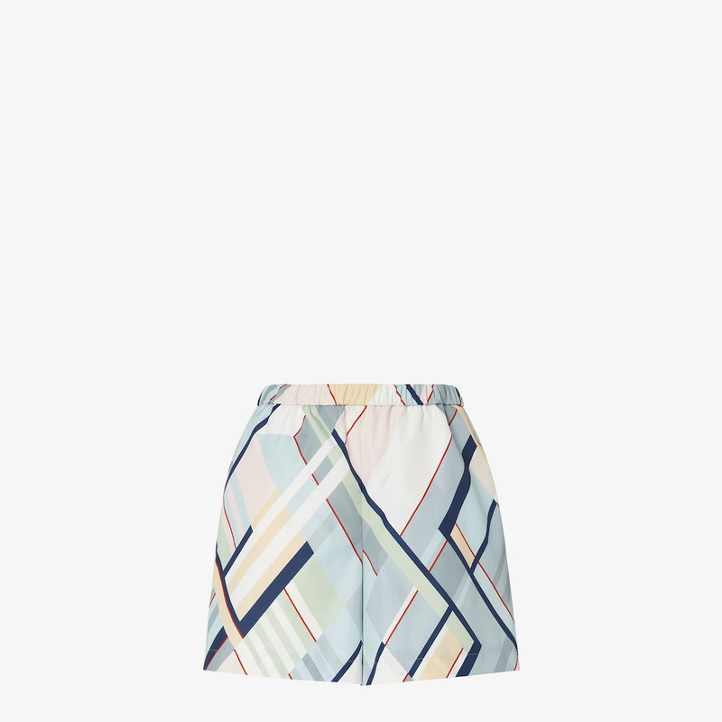 Shorts Multicolor printed nylon shorts 1