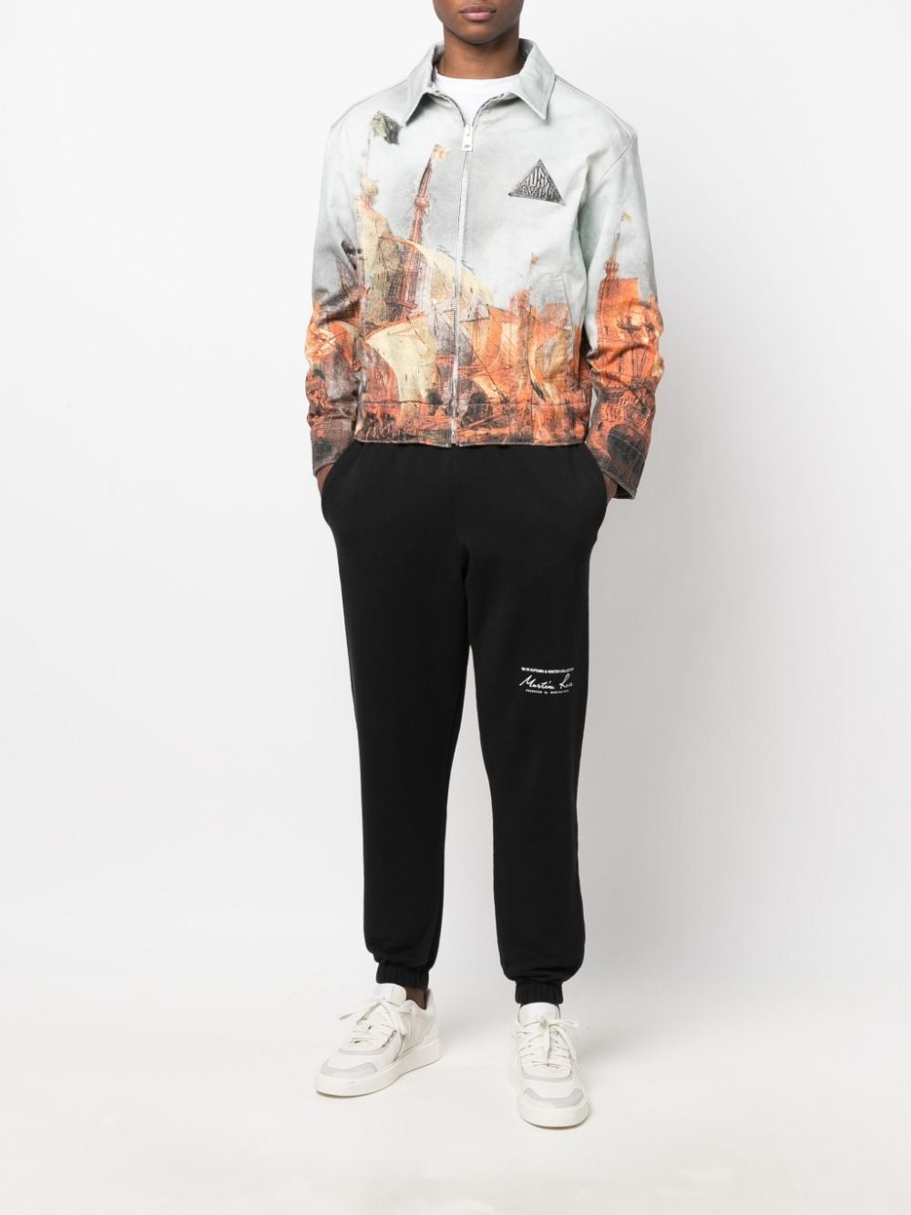 LOGO-PRINT SLIM-FIT TRACK PANTS - 2
