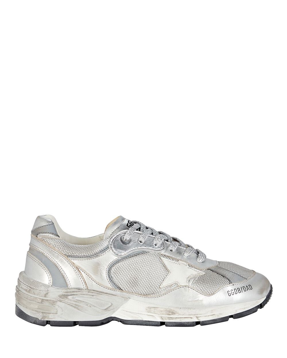 Dad Metallic Leather Runner Sneakers - 1