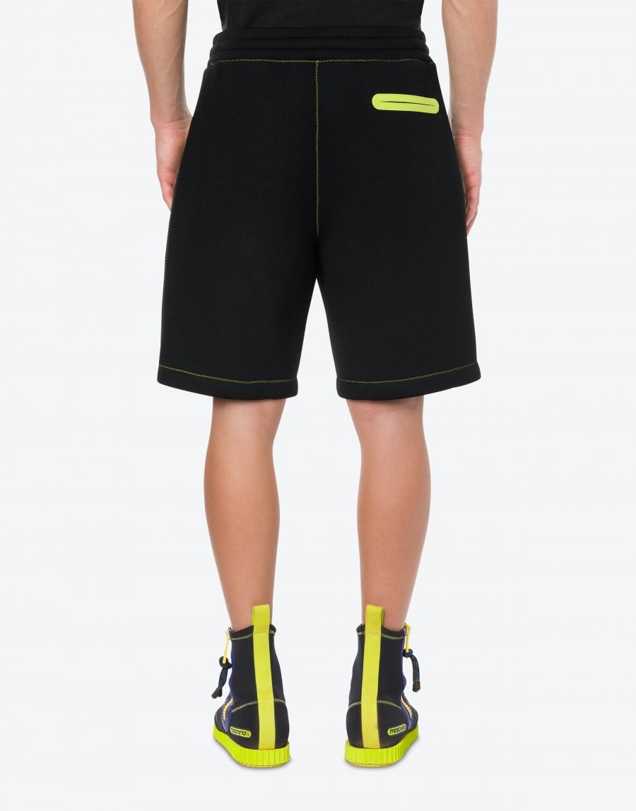 REFLECTIVE LOGO NEOPRENE BERMUDA SHORTS - 3