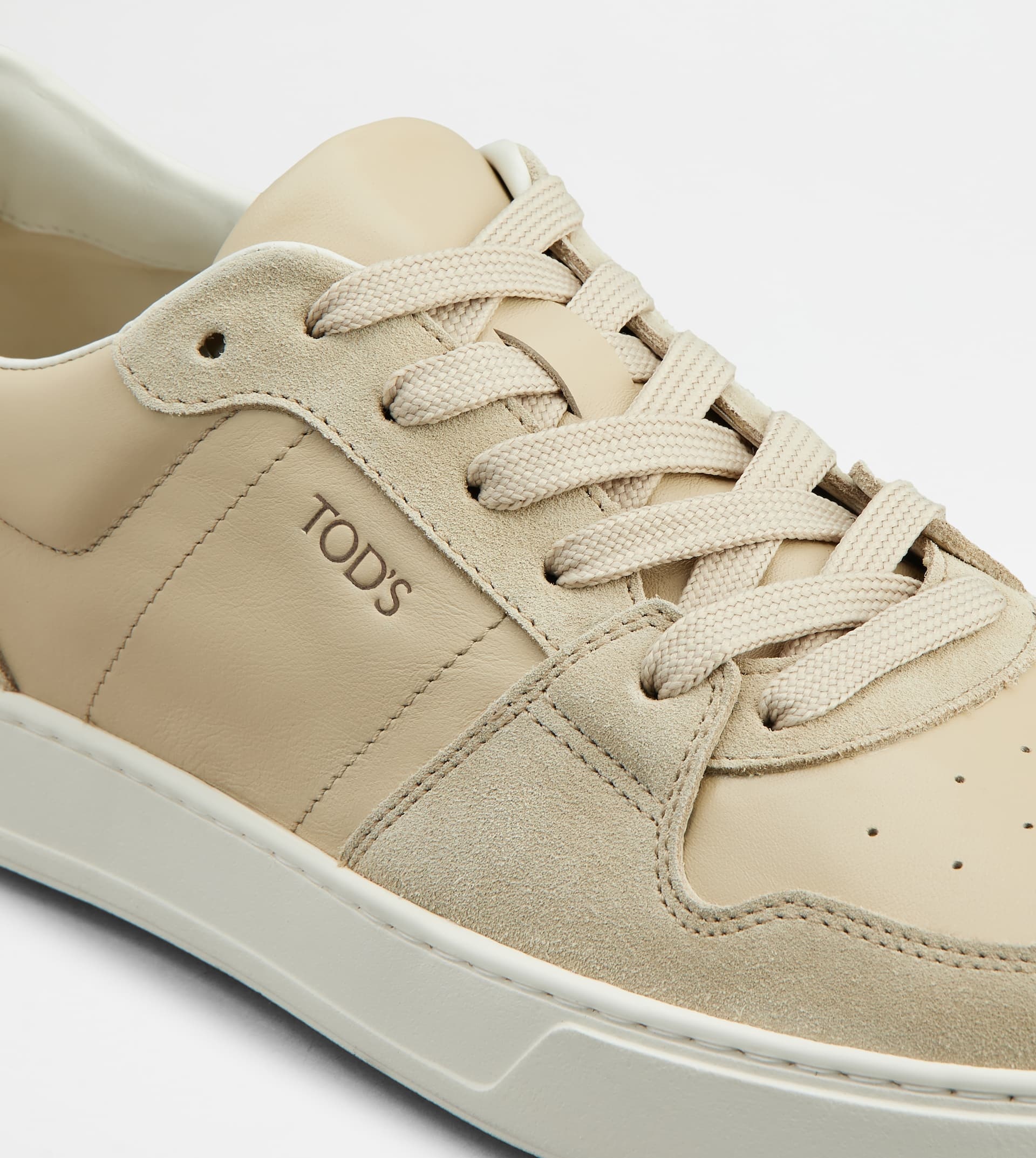 SNEAKERS IN SUEDE - BEIGE - 5
