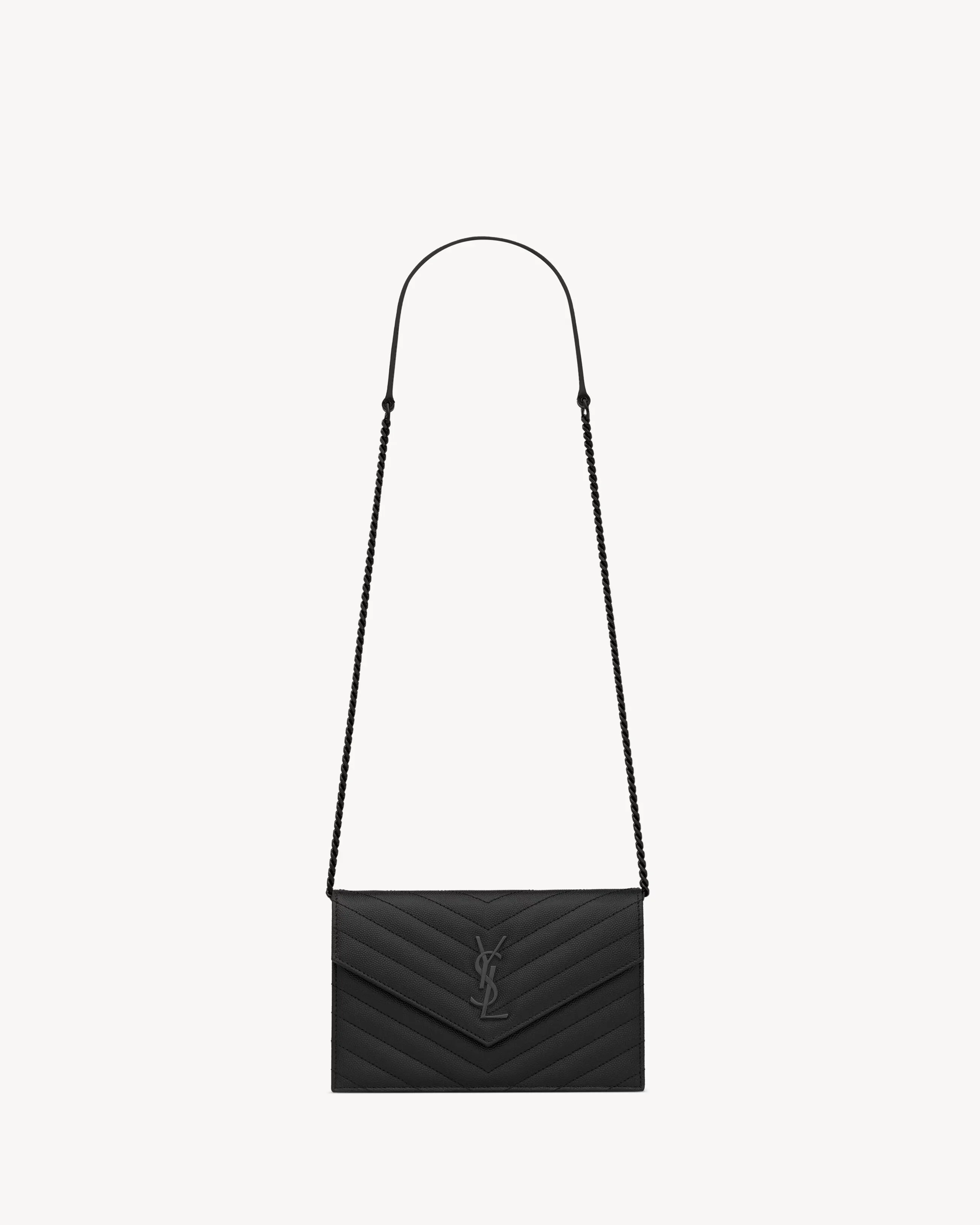Saint Laurent "envelope" Mini Pouch With Chain - 1