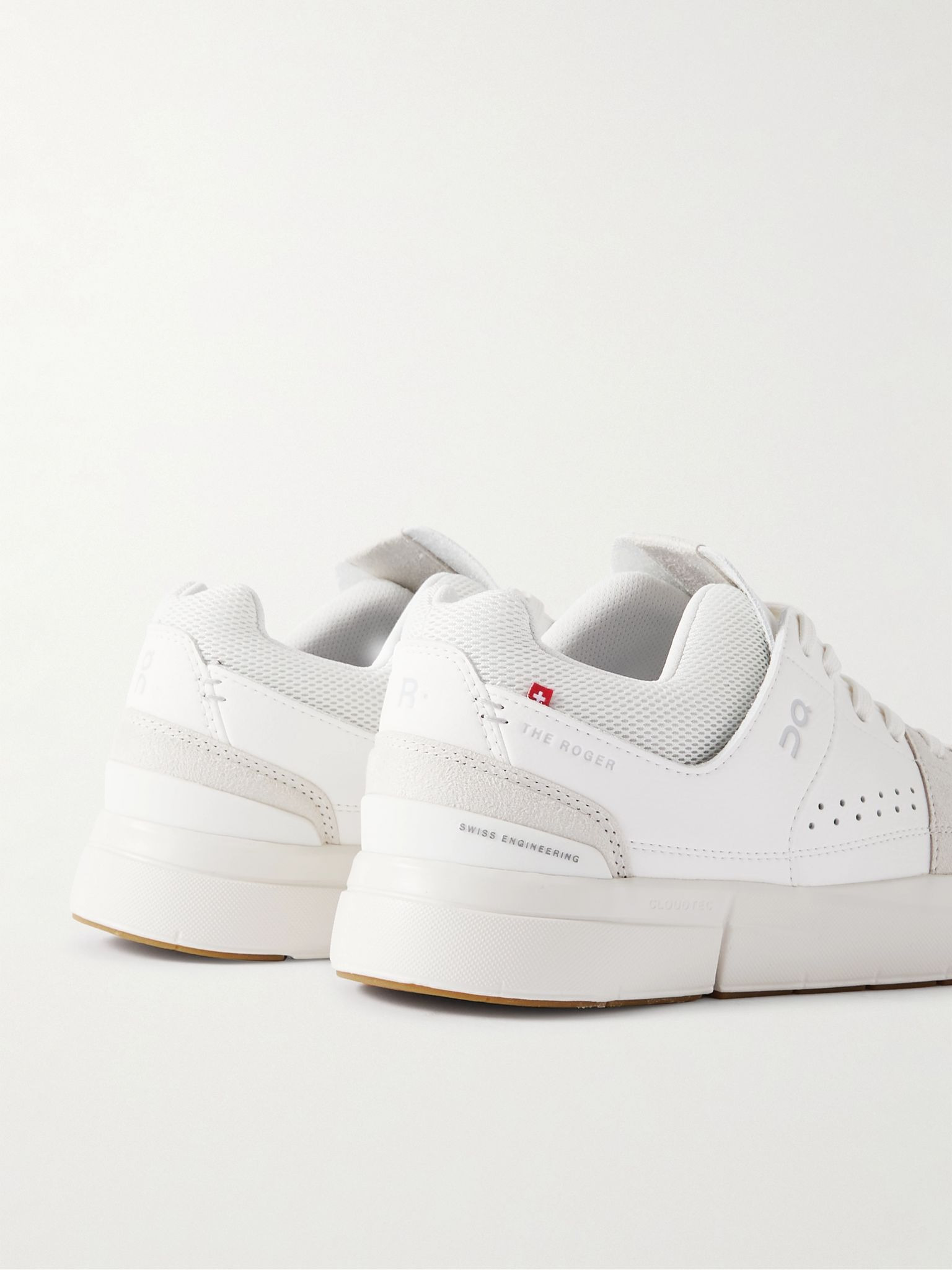 + Roger Federer The Roger Clubhouse Faux Leather, Mesh and Faux Suede Sneakers White - 5