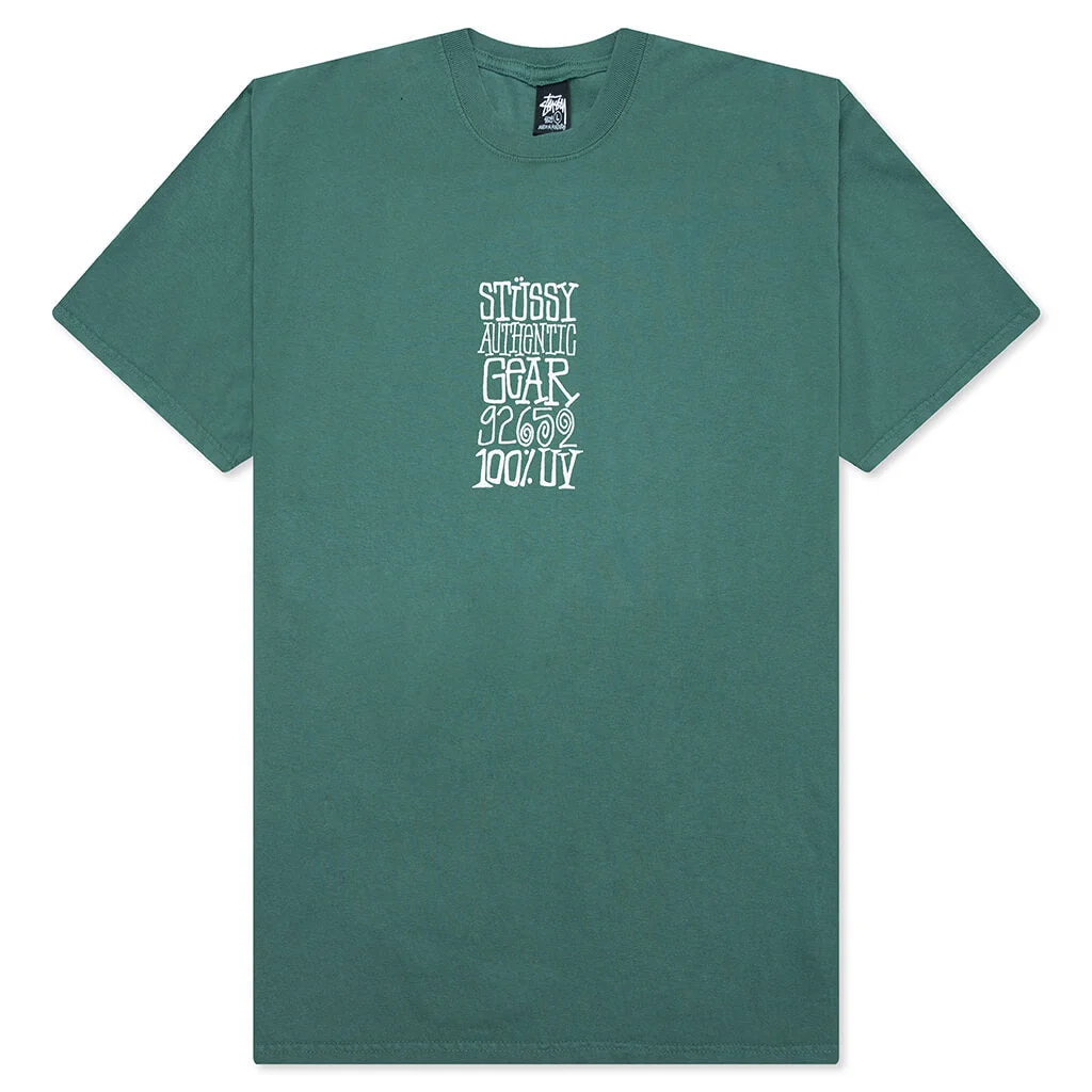 AUTHENTIC GEAR PIGMENT DYED TEE - PINE - 1