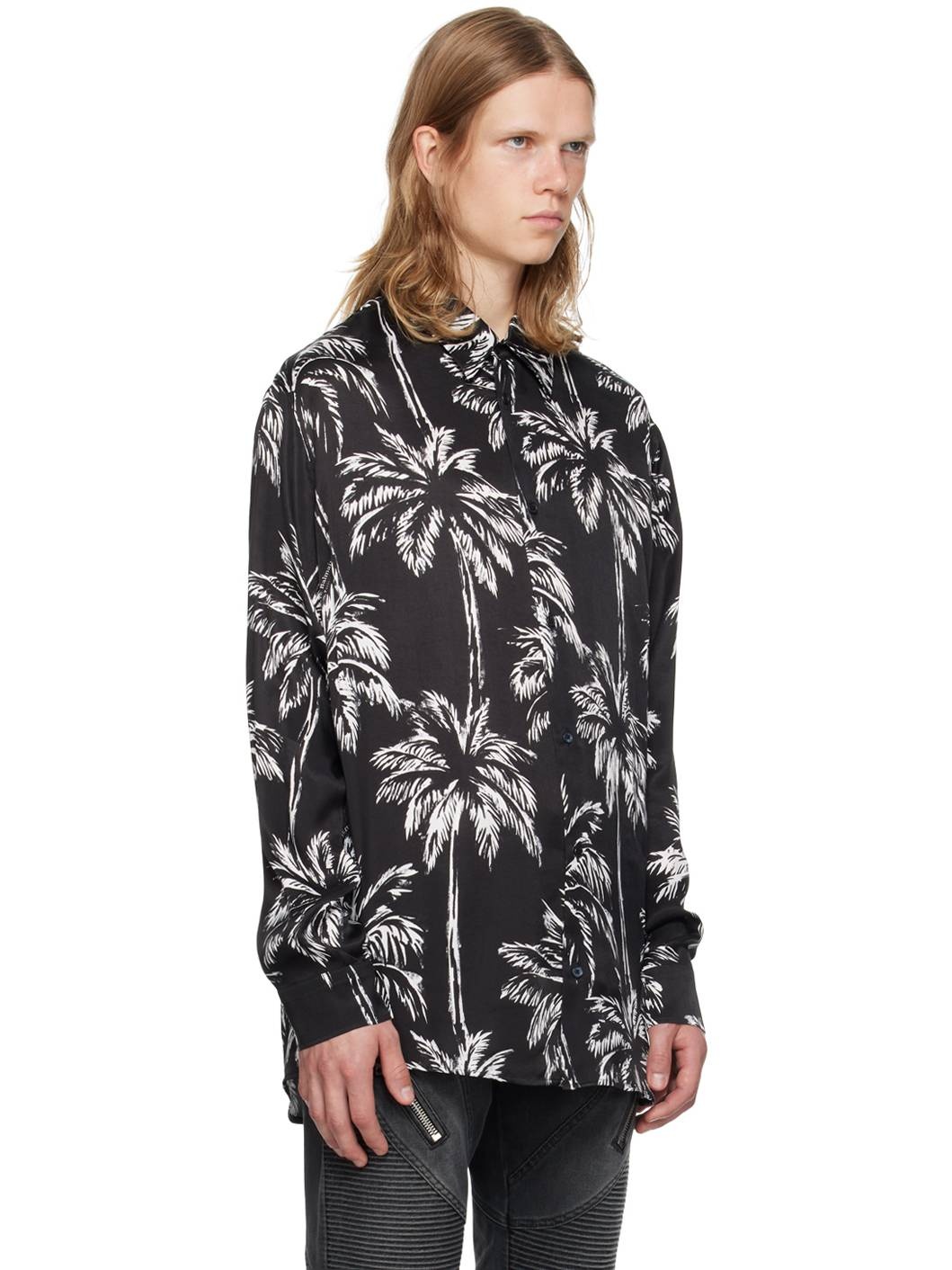 Black Palm Tree Shirt - 2
