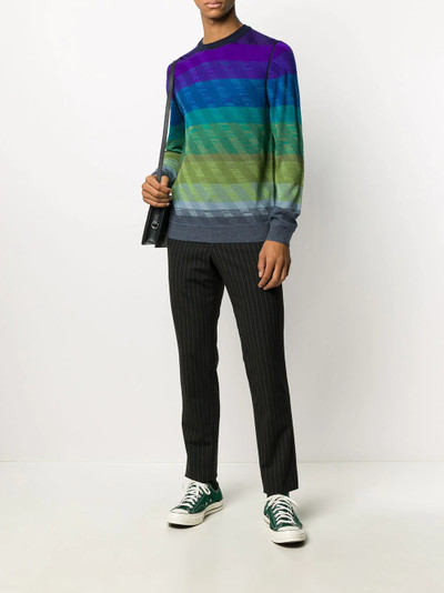 Paul Smith gradient stripe jumper outlook