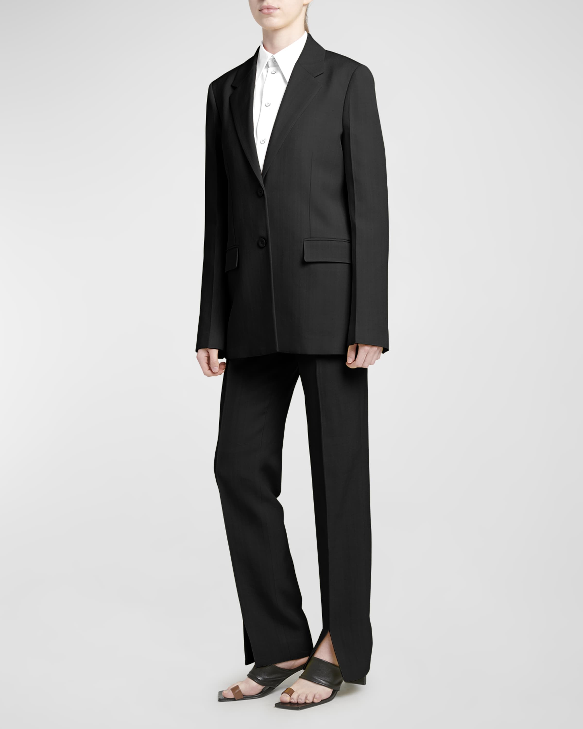 Jil Sander Single-Breasted Blazer Jacket | neimanmarcus