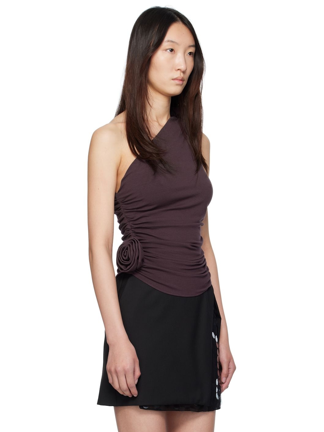 Purple One-Shoulder Top - 2