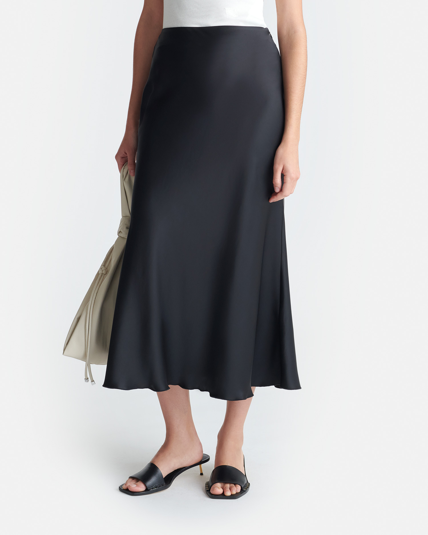Slip Satin Midi Skirt - 3