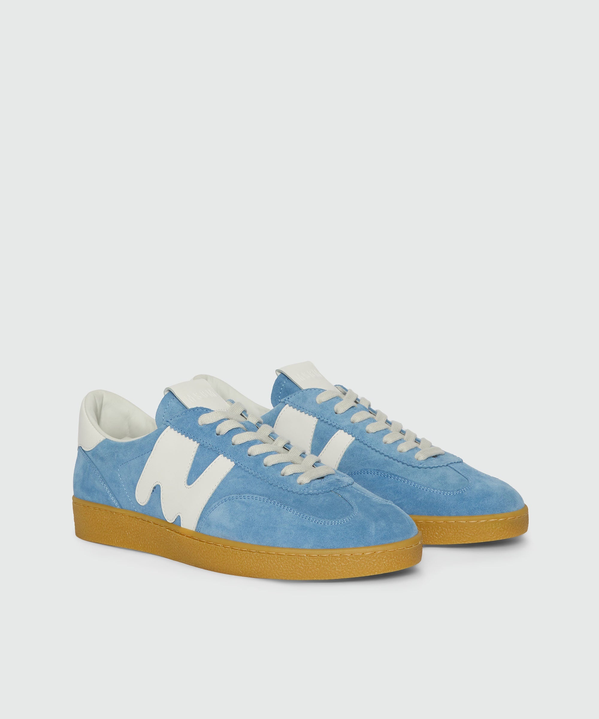 Light blue Retrò Trainer sneakers in "TheMwave" suede - 3