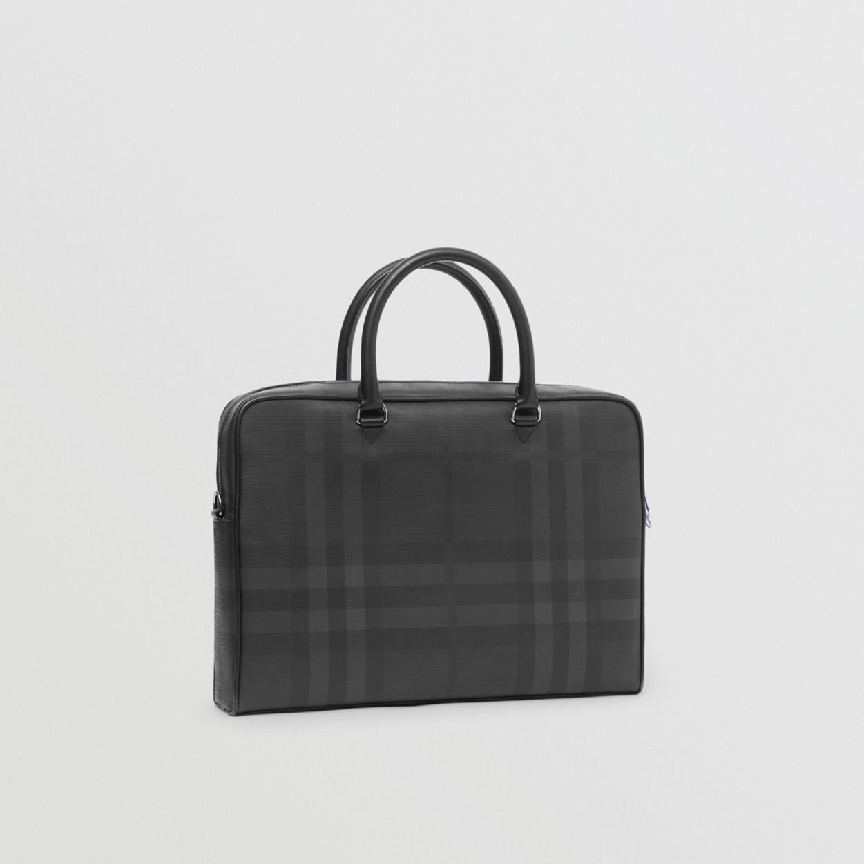 London Check and Leather Briefcase - 4