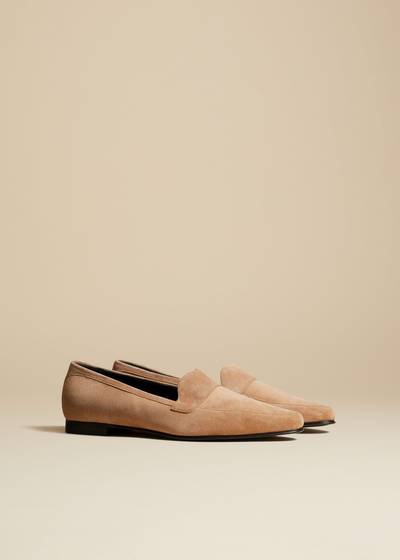 KHAITE The Pippen Loafer in Beige Suede outlook