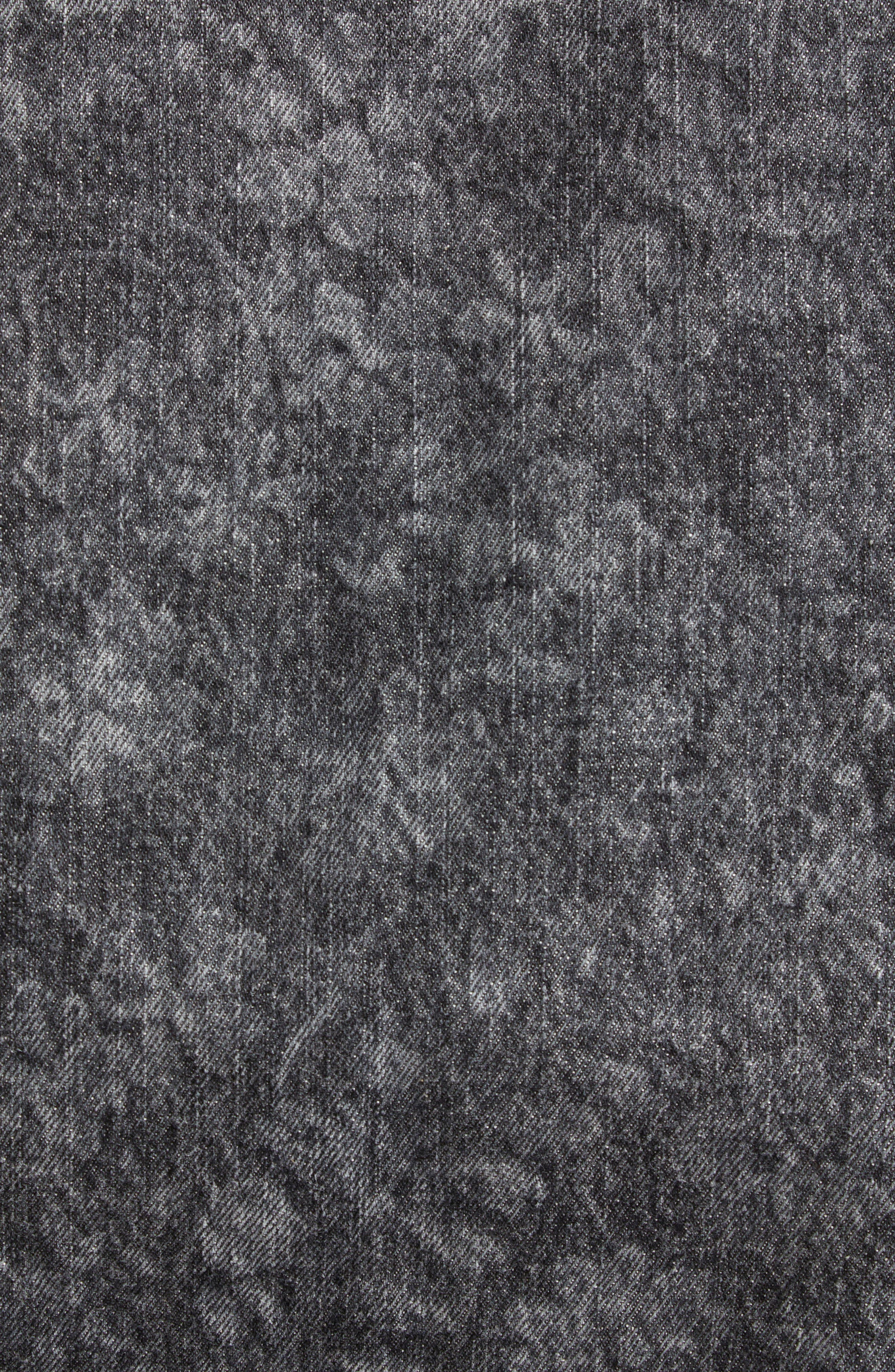 Golden Goose Journey Ollie Boyfriend Denim Button-Up Shirt in Black Marble at Nordstrom - 7