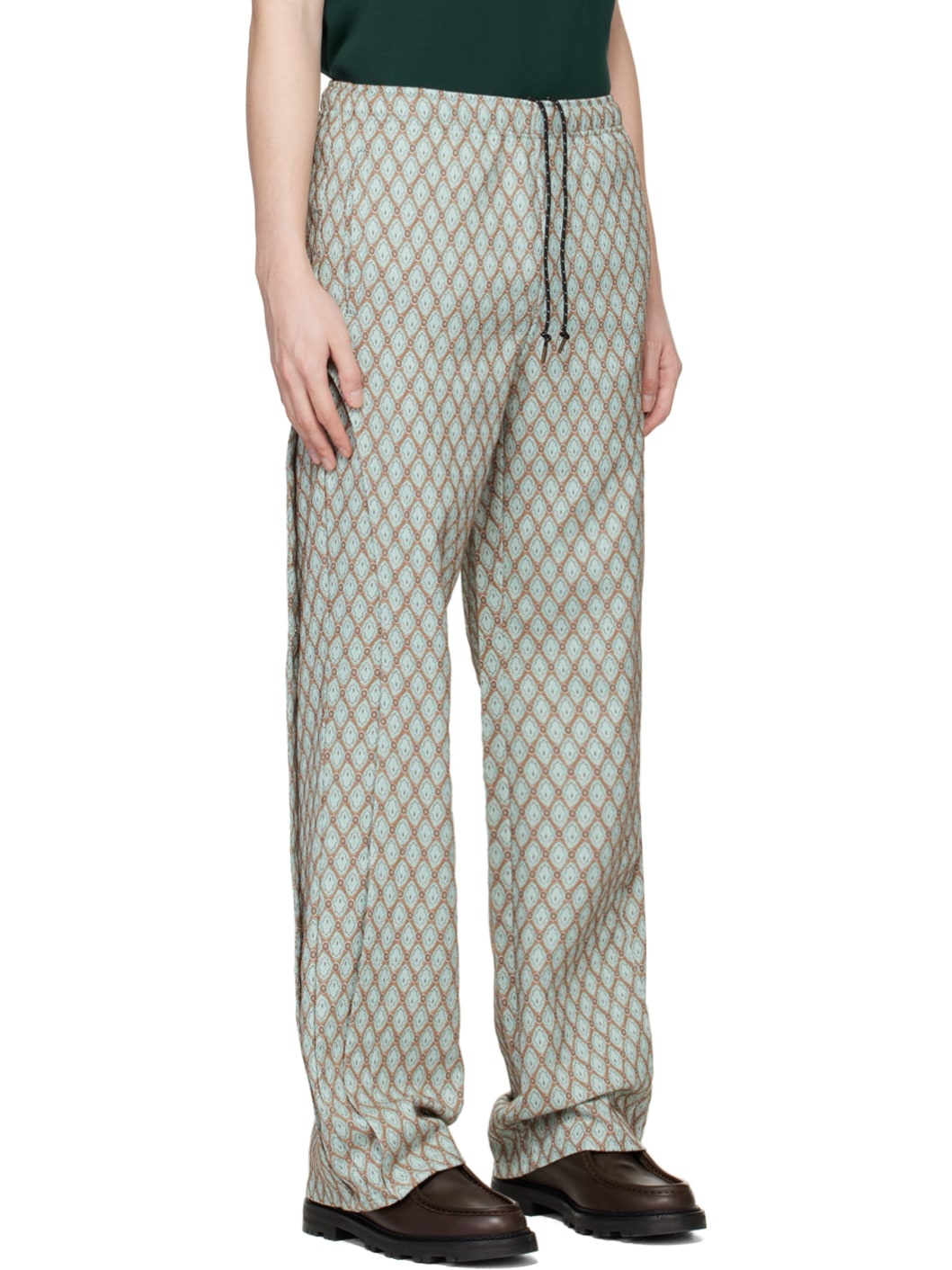 Green & Tan Makeni Sweatpants - 2