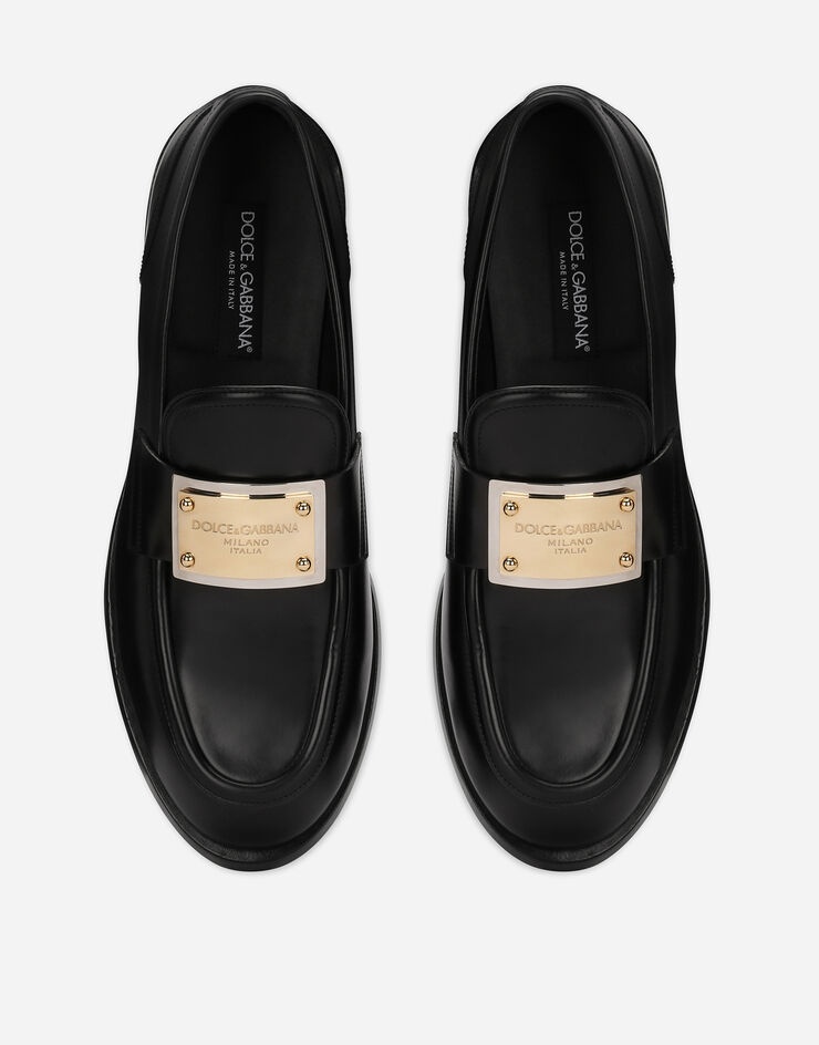 Brushed calfskin loafers - 4