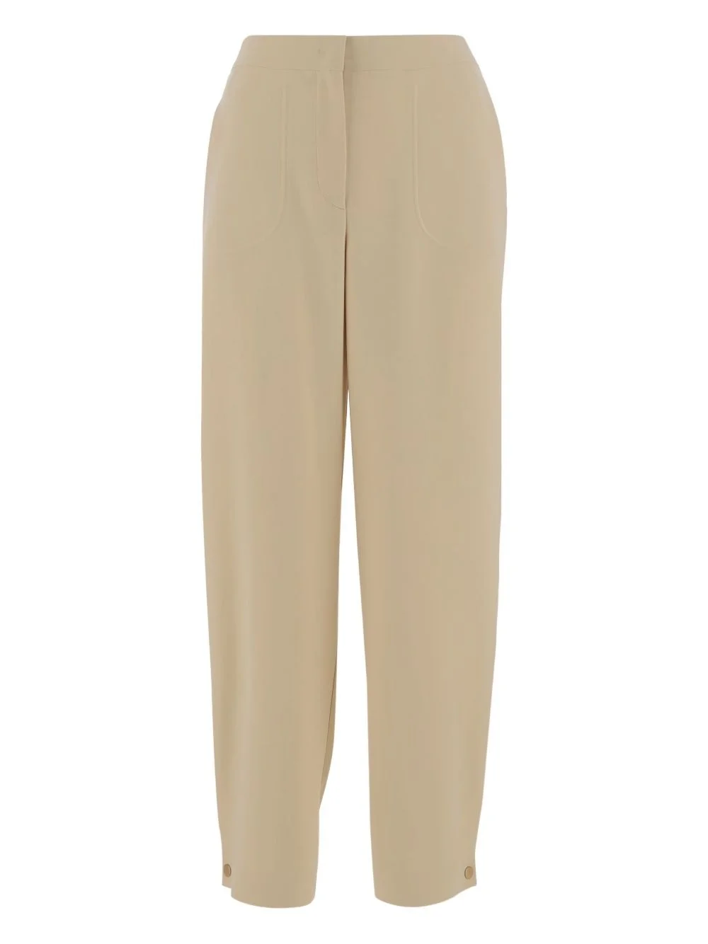 buttoned-hem trousers - 1