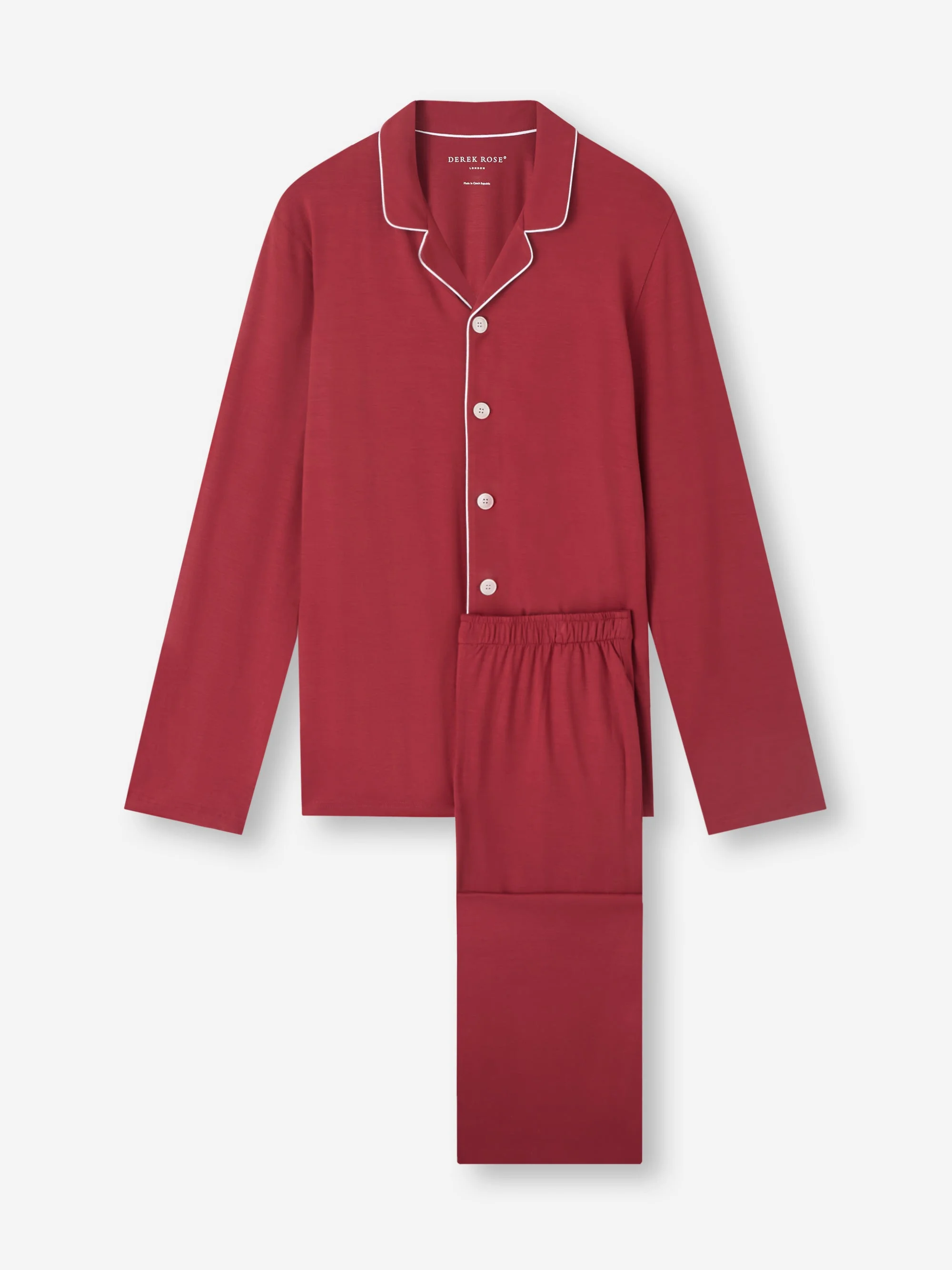 Basel Micro Modal Pajamas Rustic Red - 1