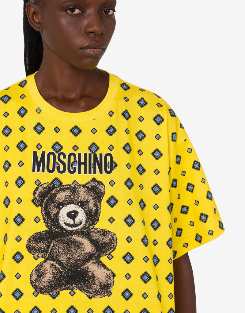 MOSCHINO TEDDY BEAR ORGANIC COTTON JERSEY T-SHIRT 4