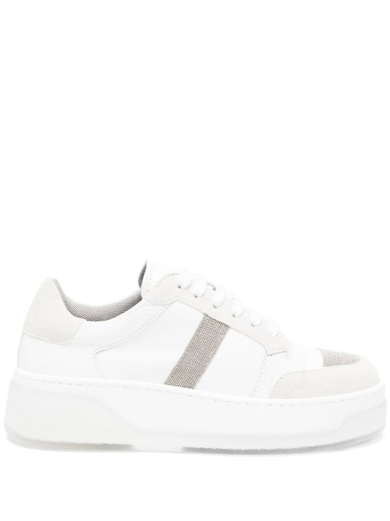 glitter-detail low-top sneakers 1