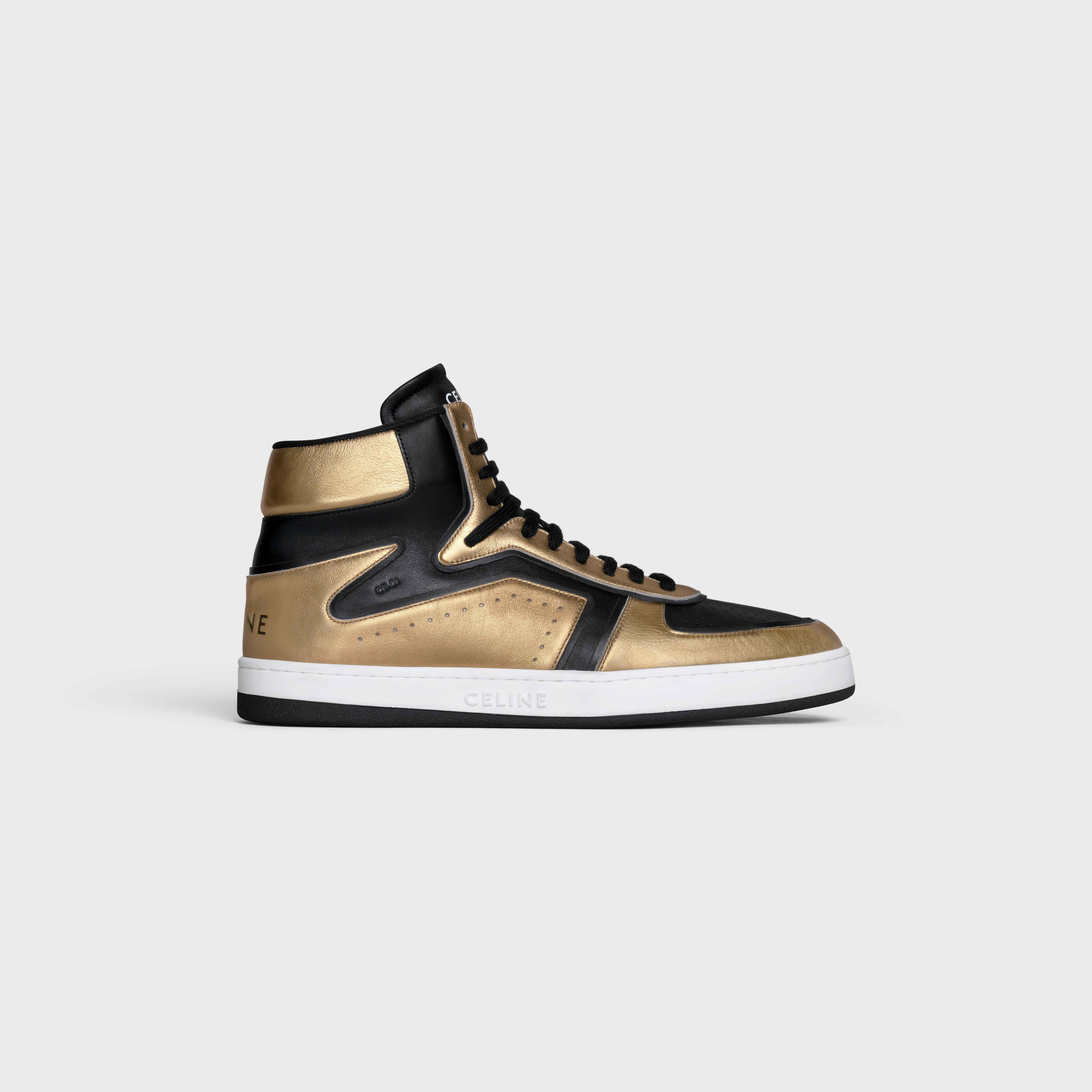 CT-01 "Z" TRAINER HIGH TOP SNEAKER in METALLIC CALFSKIN & CALFSKIN - 1