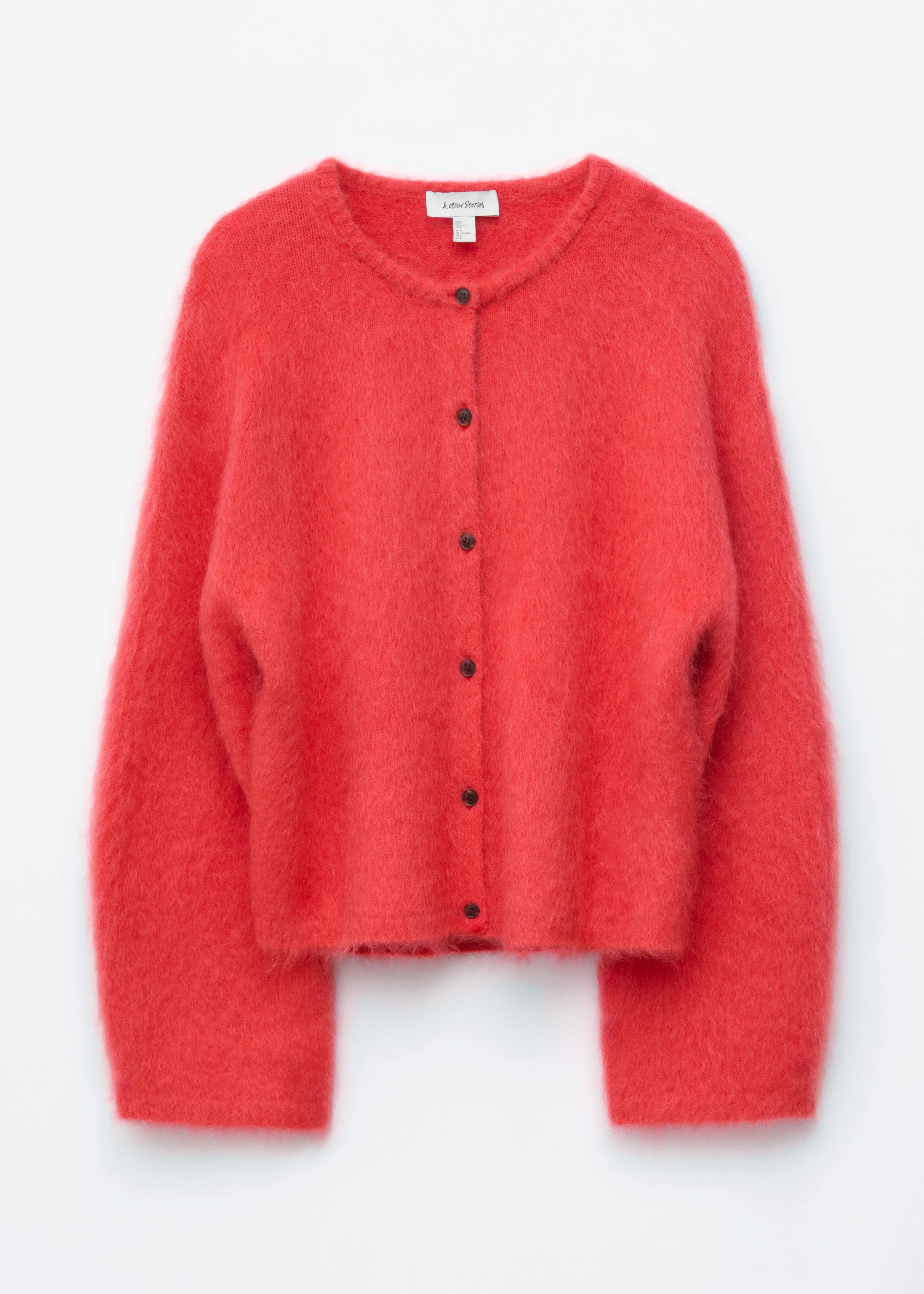 Brushed Mohair-Blend Cardigan - 1