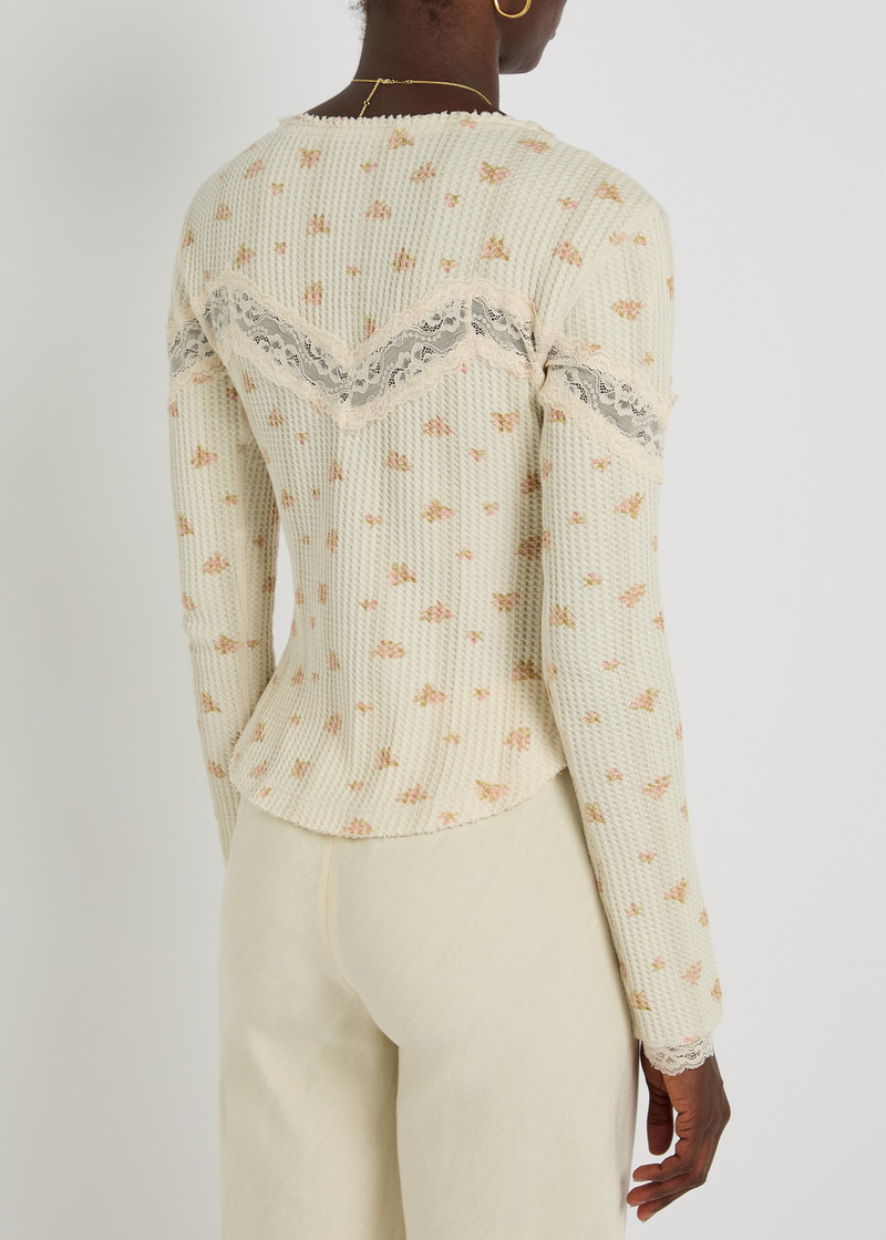 Free People Lets Party Cardi Floral-print Cotton top 3
