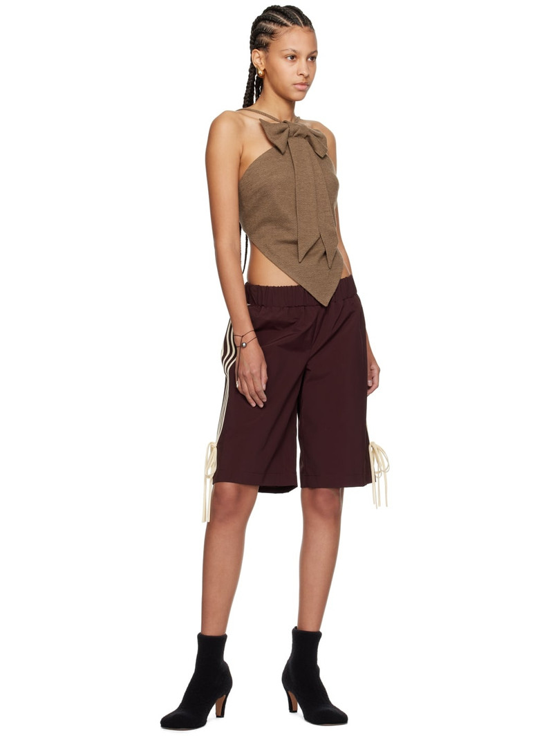 FIDAN NOVRUZOVA Burgundy Giada Shorts outlook
