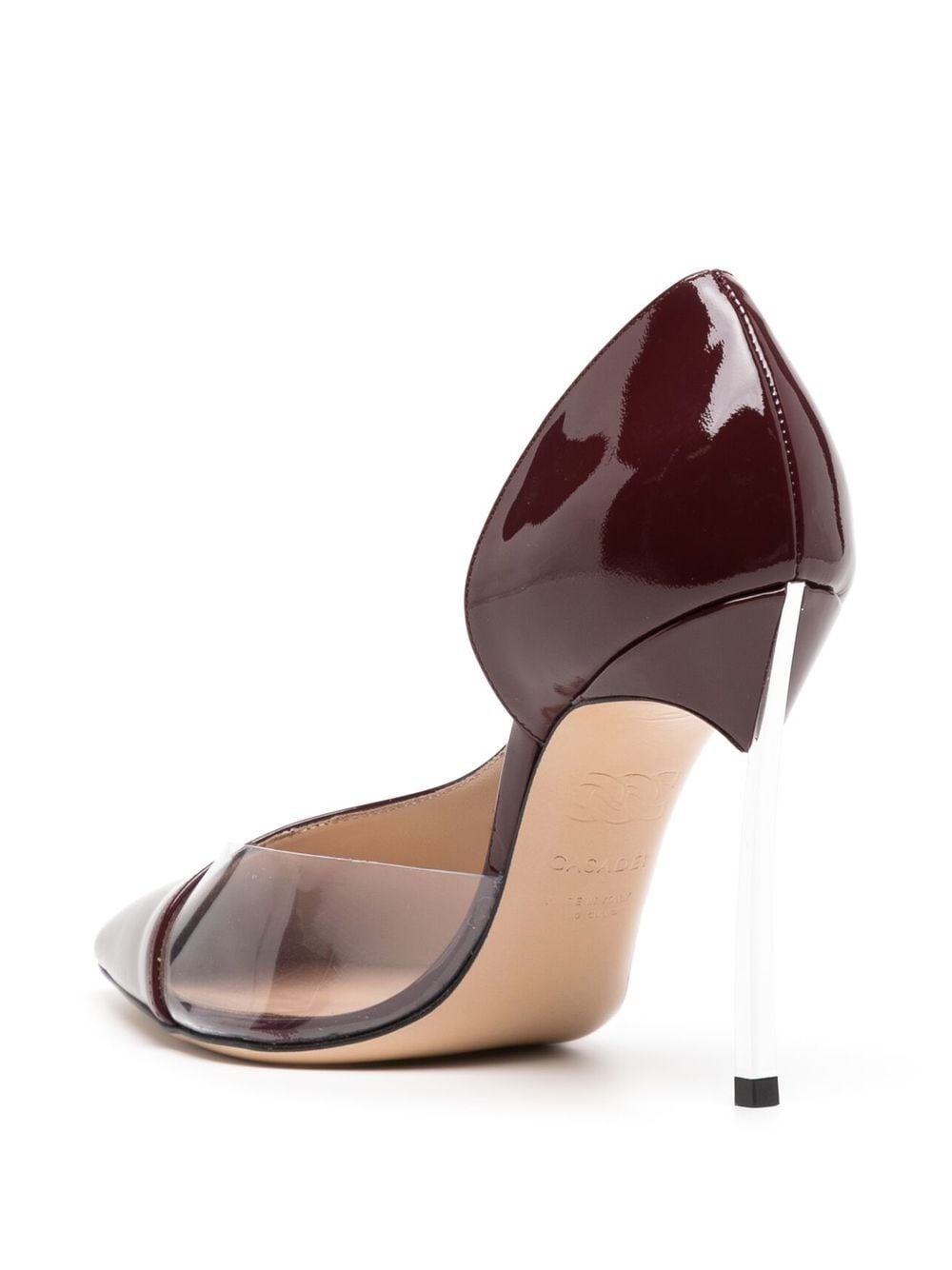 pointed-toe high-shine finish pumps - 3
