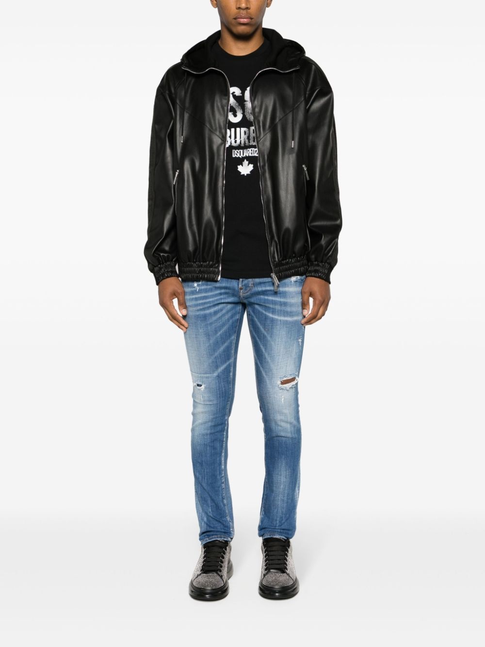 DSQUARED2 Hybrid Swag panelled jacket | farfetch | REVERSIBLE