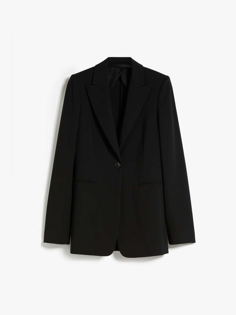 CIRCEO Single-breasted jersey blazer 1